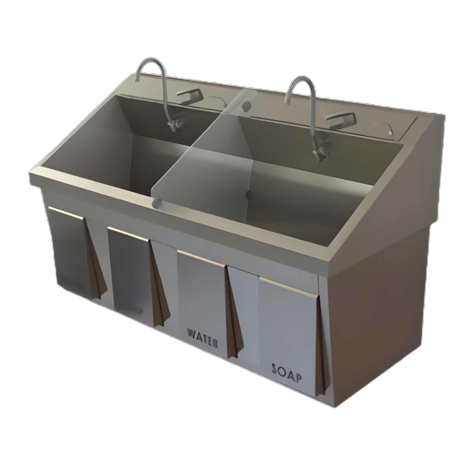 Dual Bay Surgical Scrub Sink SS64-EYE by Mac Medical Inc