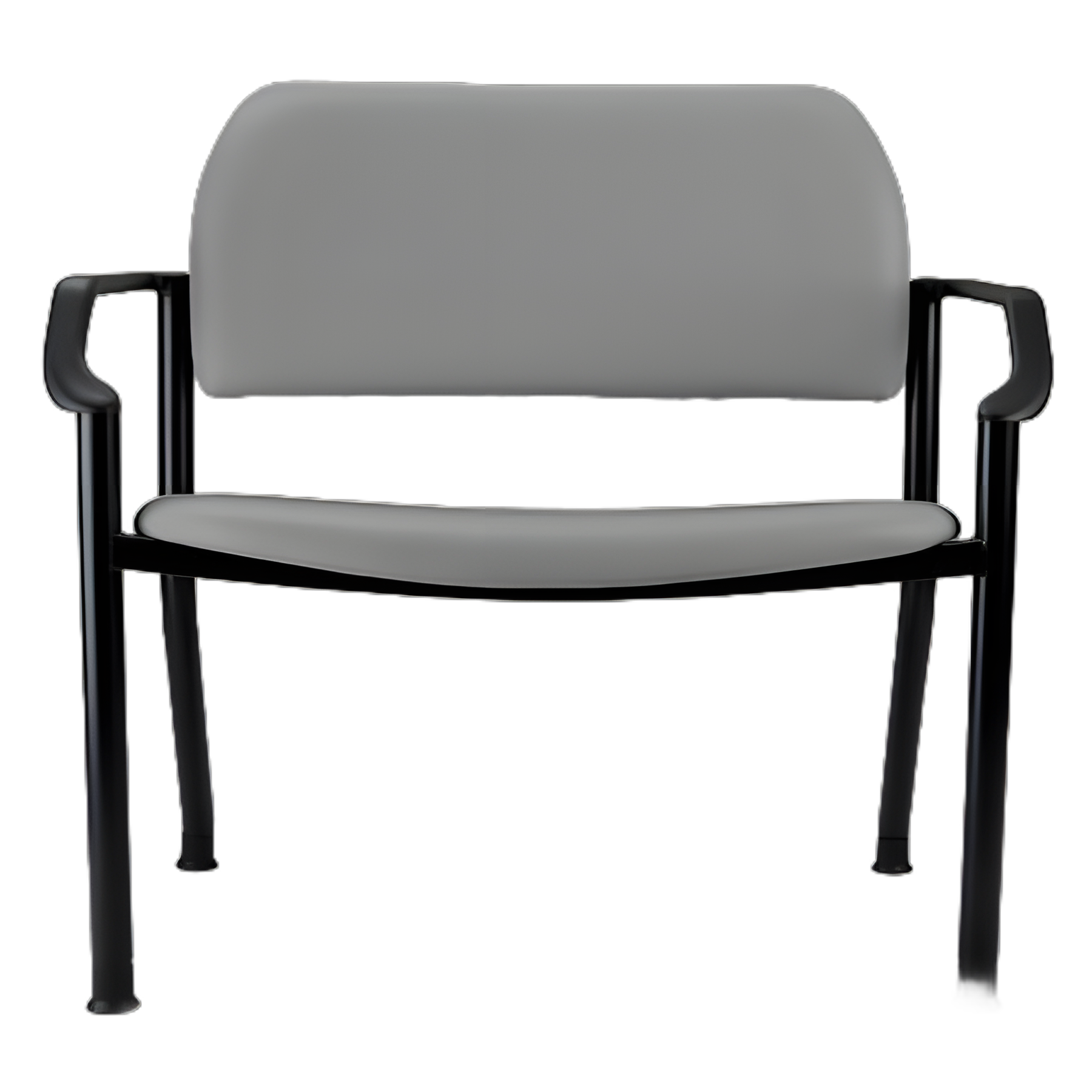 Ritter 282 Side Chair in Iron Ore Vinyl with Armrests by Midmark