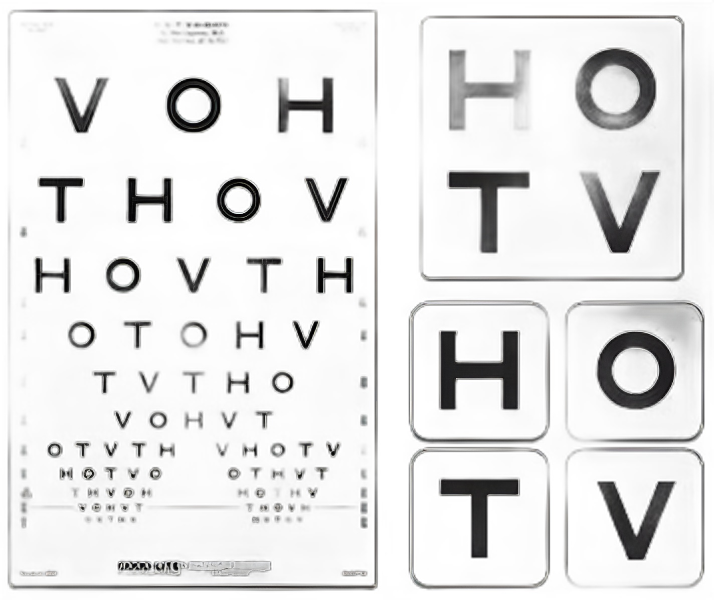 Preschool Eye Test Chart Good-Lite® 10 Foot Distance Acuity Test - 600758