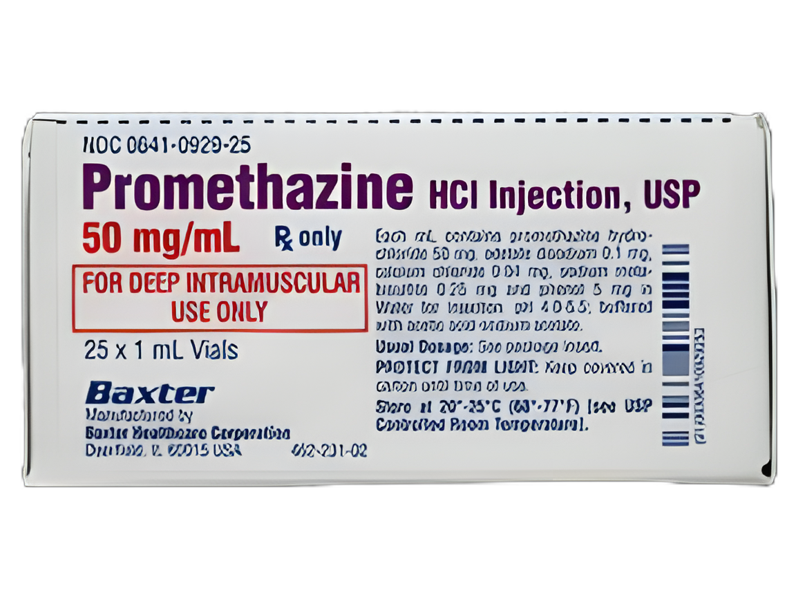 Promethazine HCl 50 mg / mL Injection Vial 1 mL