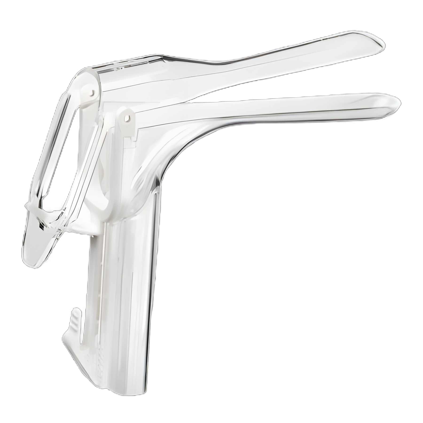 Vaginal Speculum KleenSpec® 590 Series Premium Pederson NonSterile Office Grade Acrylic Small Double Blade Duckbill Disposable Corded/Cordless Light Source Compatible