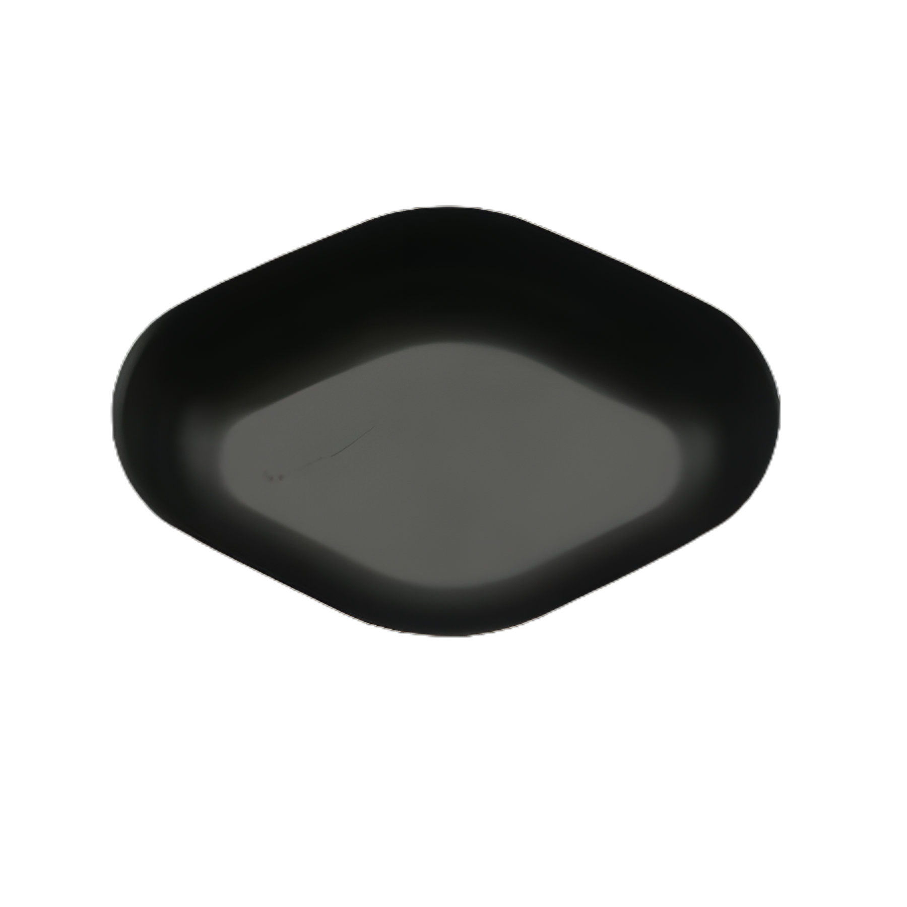 Black Polystyrene Weighing Dish, Diamond Shape with Flat Bottom - HS1427B