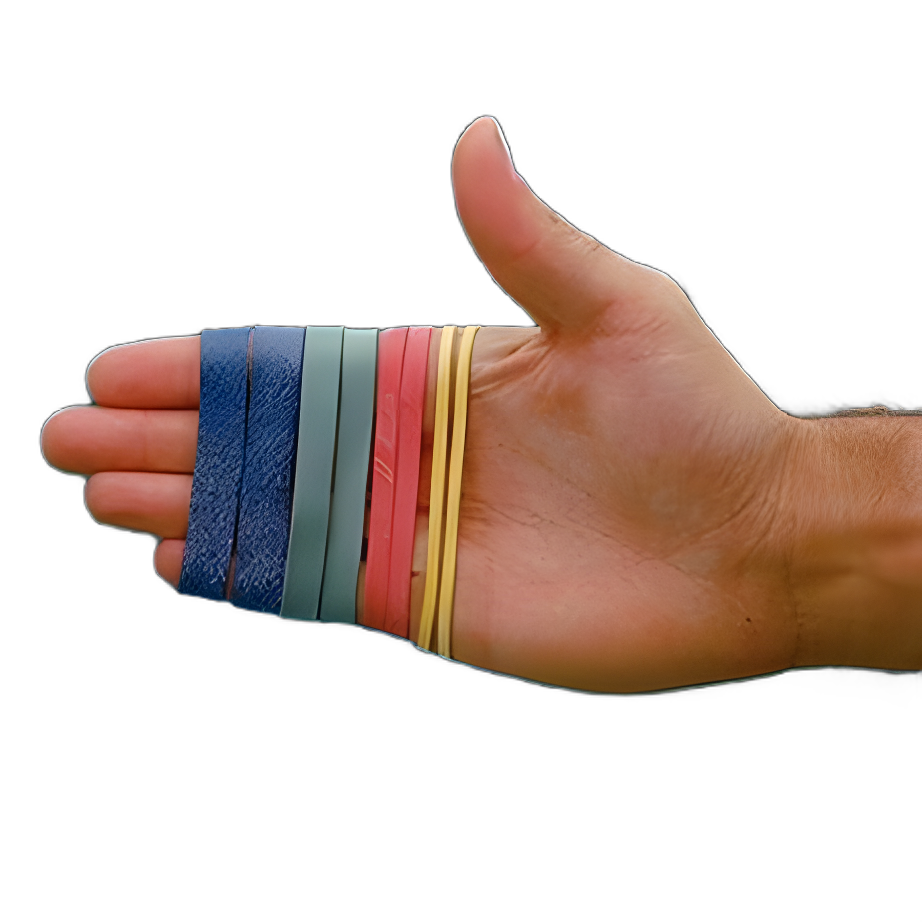 Hand Exercise Rubber Bands 3-1/2 Inch, Yellow, X-Light Resistance