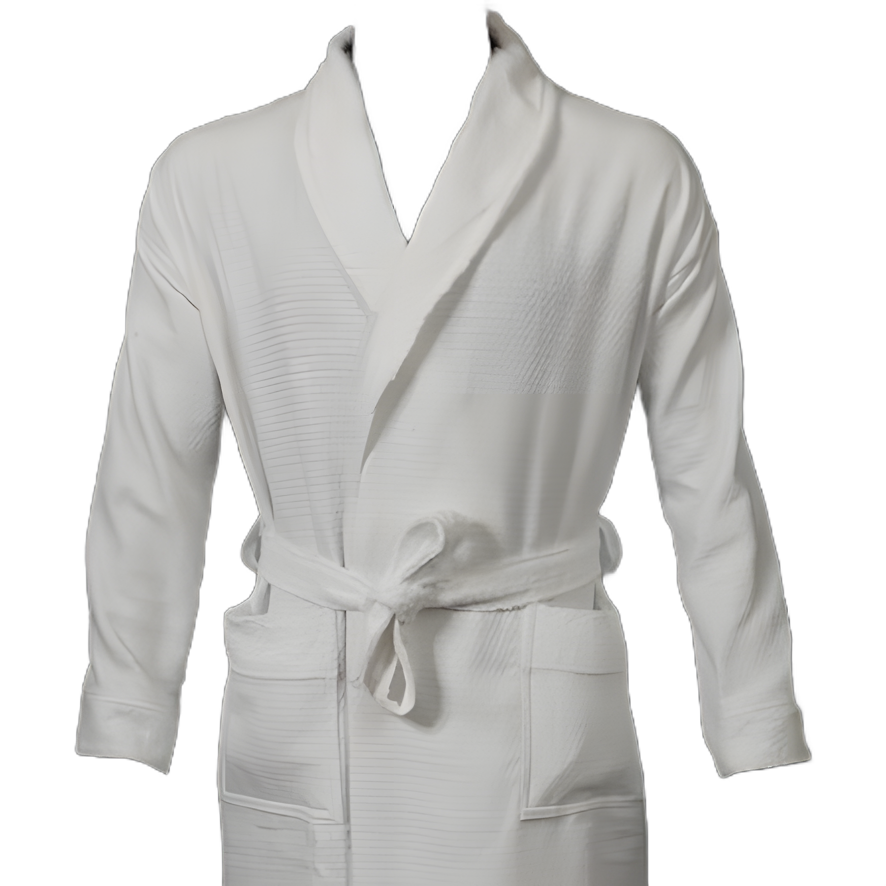 Patient Robe Unisex One Size Fits Most White Reusable