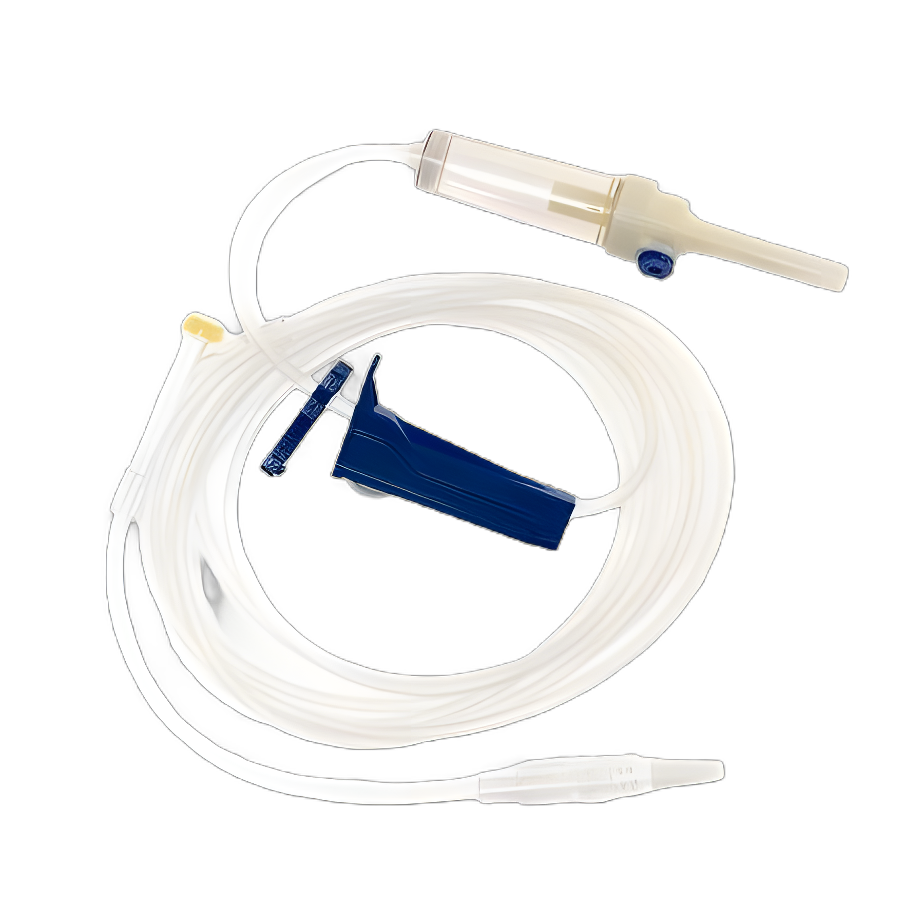 TrueCare IV Pump Set, 1 Port, 10 Drops/mL Drip Rate, 100 Inch Tubing, Compatible with Baxter FloGard