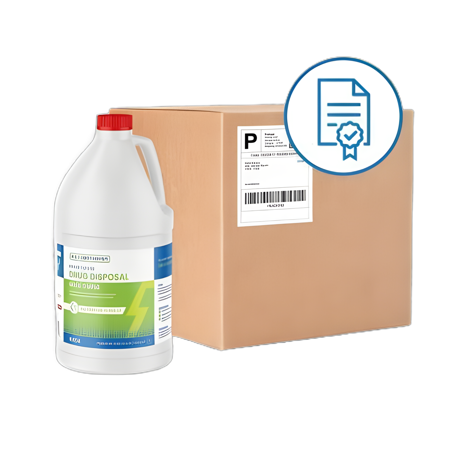 Rx Destroyer™ All-Purpose Drug Disposal System - 12 lbs. Carton for Secure Medication Incineration
