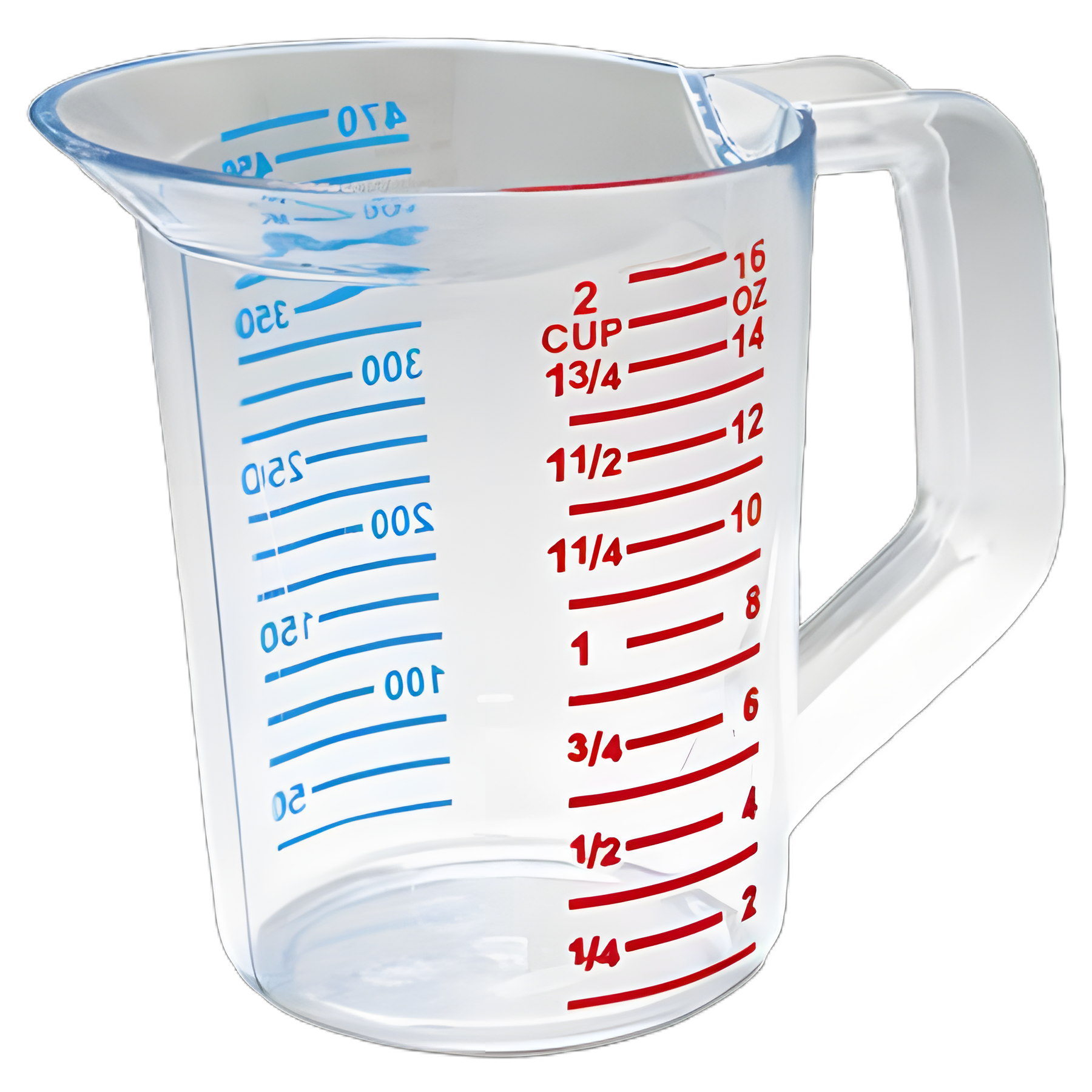 Bouncer Measuring Cup, 16 oz, Clear