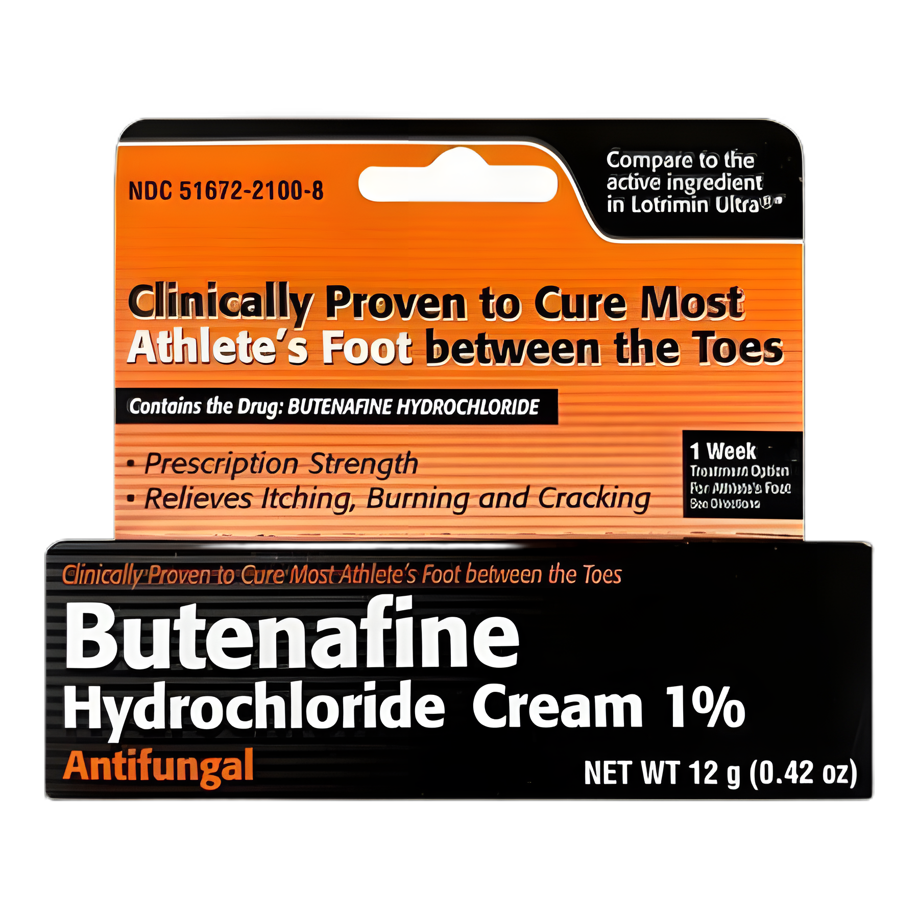 Butenafine HCl 1% Cream Tube 12g - Taro Antifungal Treatment