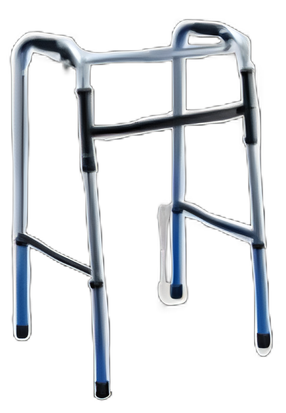Single Release Walker Adjustable Height ProCare® Aluminum Frame 300 lbs. Weight Capacity 32 to 40 Inch Height