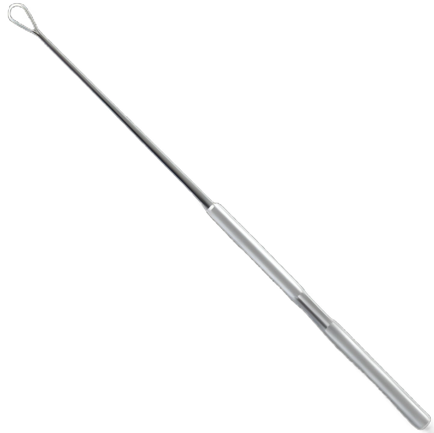 JedMed Billeau Ear Curette, 6-1/4 Inch, Flexible Oval Loop Tip, Stainless Steel