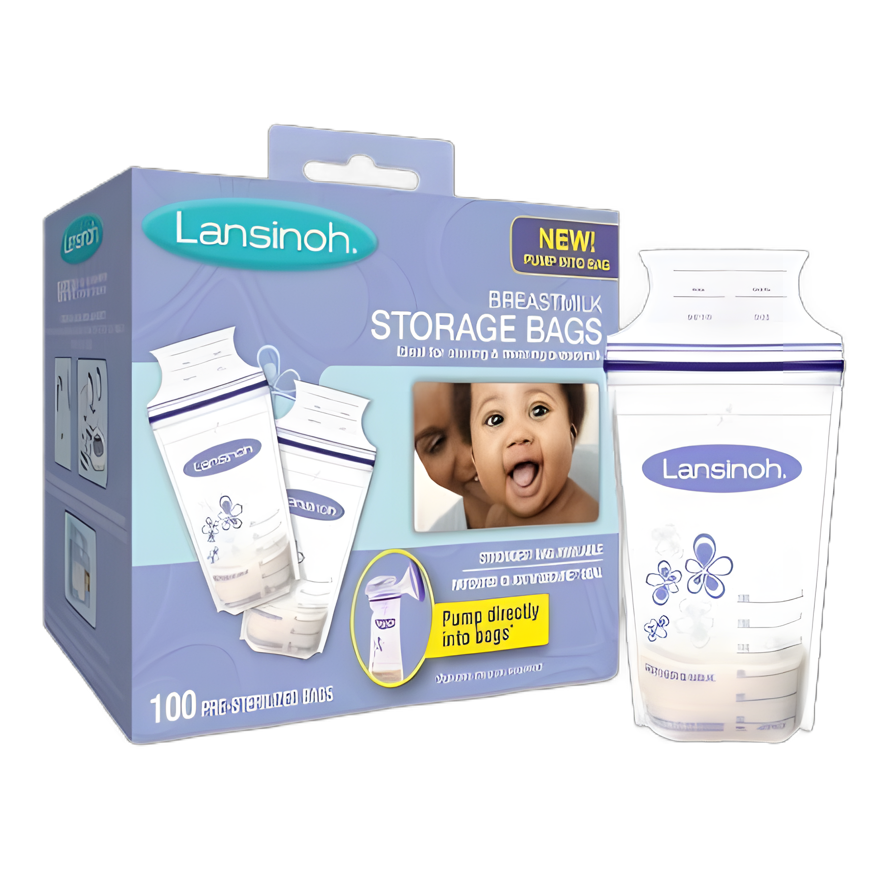 Lansinoh® Breast Milk Storage Bag, 6 oz. Pre-Sterilized - 20473