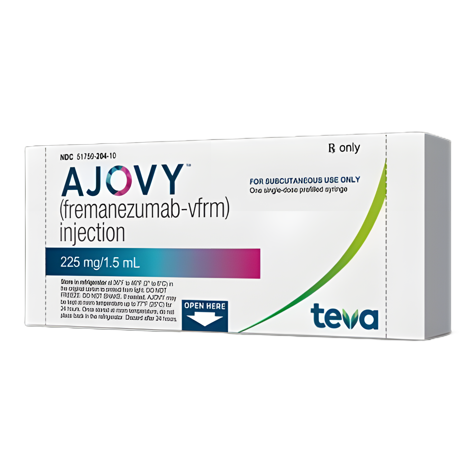 Ajovy® Fremanezumab-vfrm 225 mg Injection Prefilled Syringe for Migraine Prevention