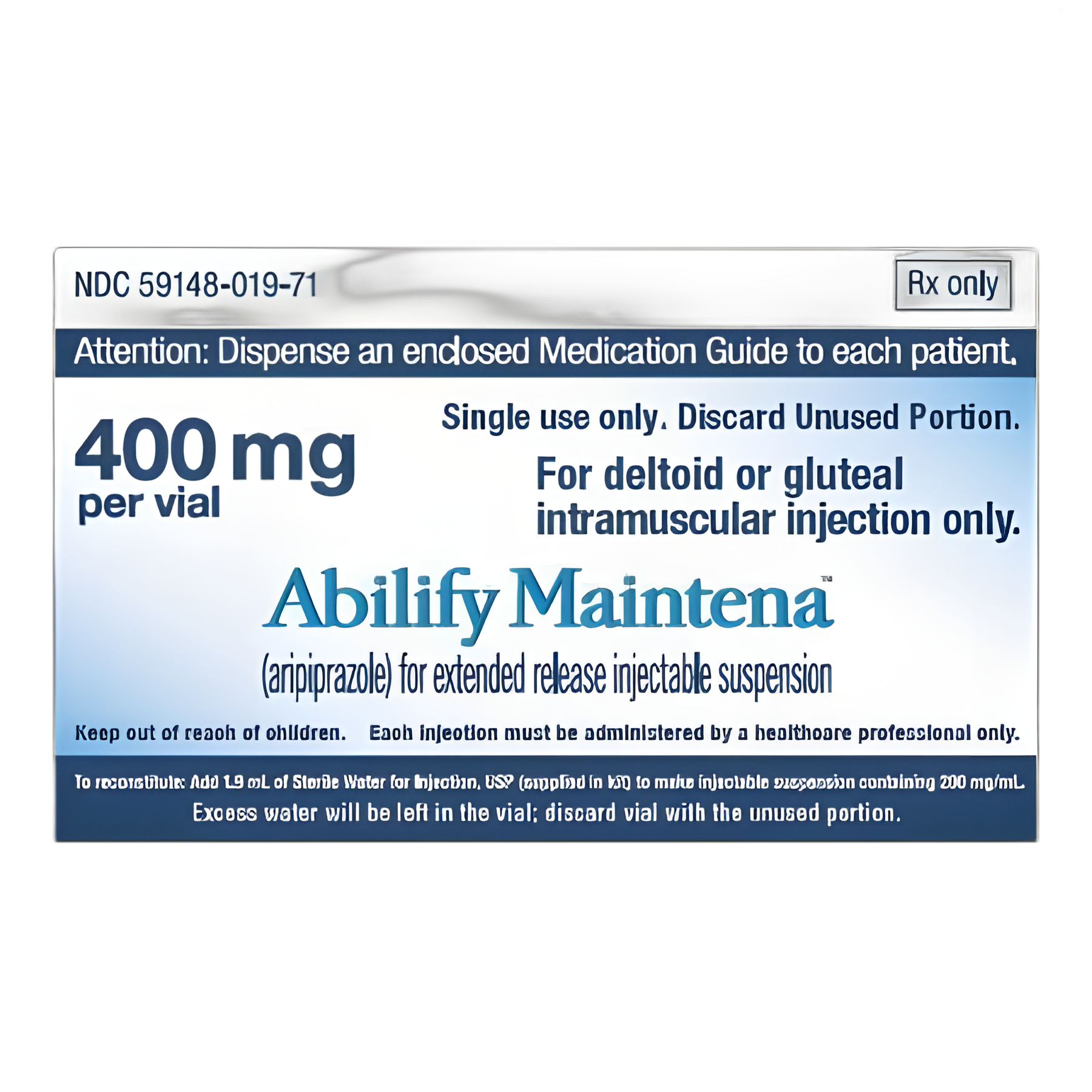 Abilify Maintena® Aripiprazole 400 mg Injection Single-Use Vial 1 Kit