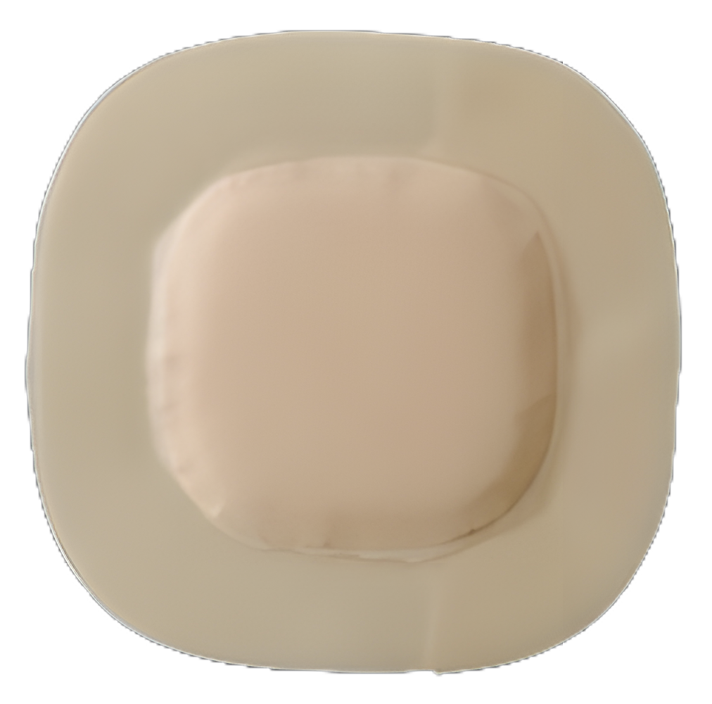 Waterproof Adhesive Strip Biatain® Super Hydrocapillary 8 X 8 Inch Film / Hydrocolloid Square Tan Sterile