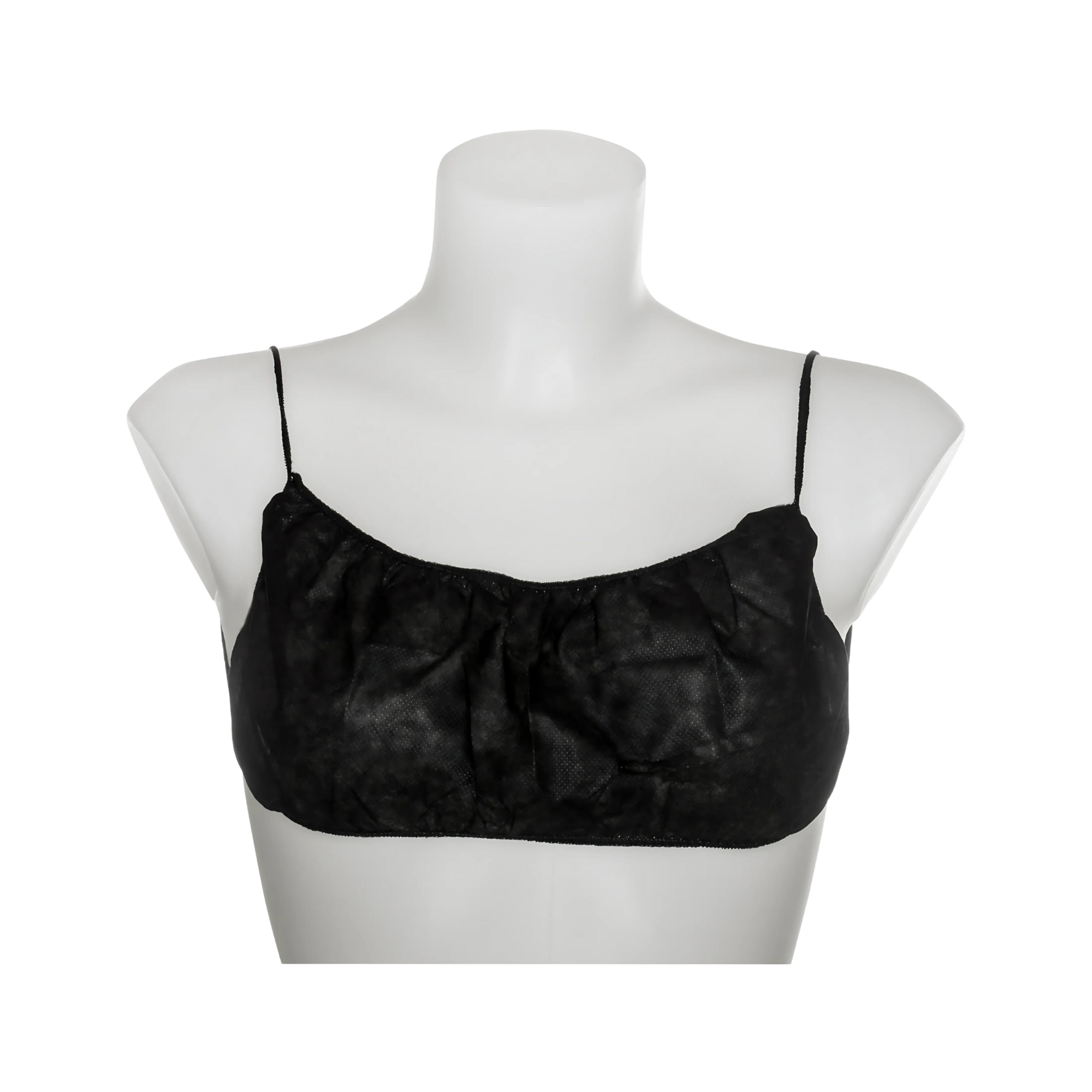 Reflections™ Disposable Bra Black Small/Medium - Soft Polypropylene Medical Apparel