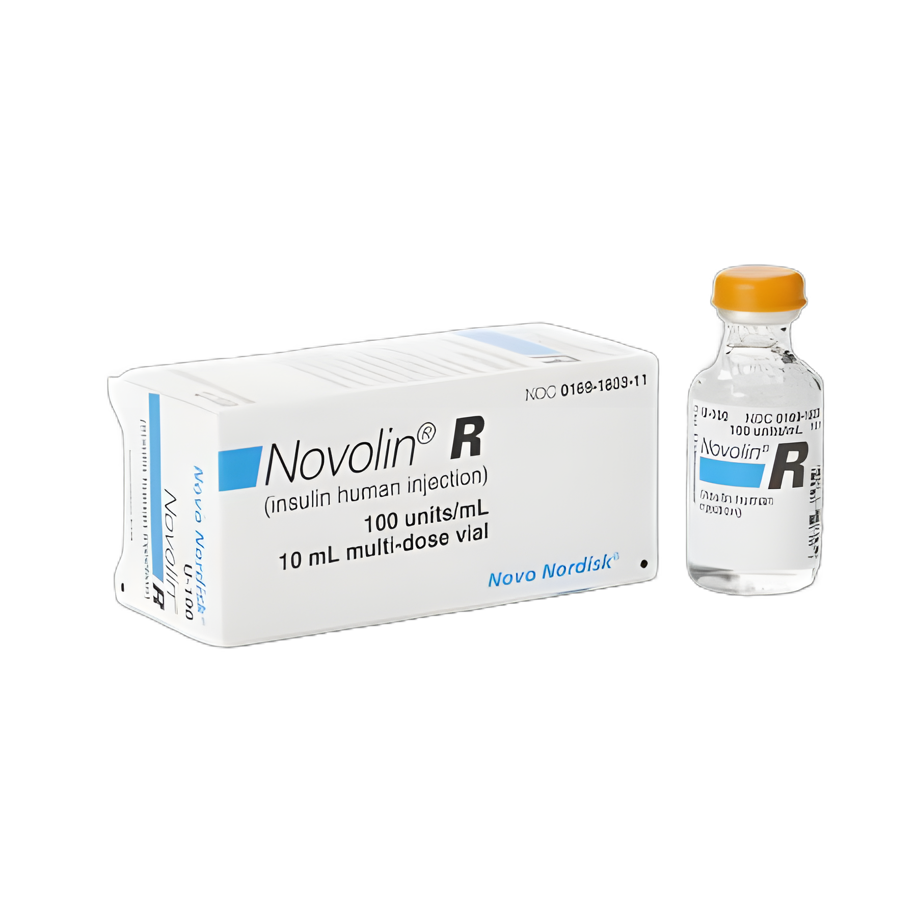 Novolin® R Regular Human Insulin (rDNA Origin) 100 U / mL Injection Multiple-Dose Vial 10 mL