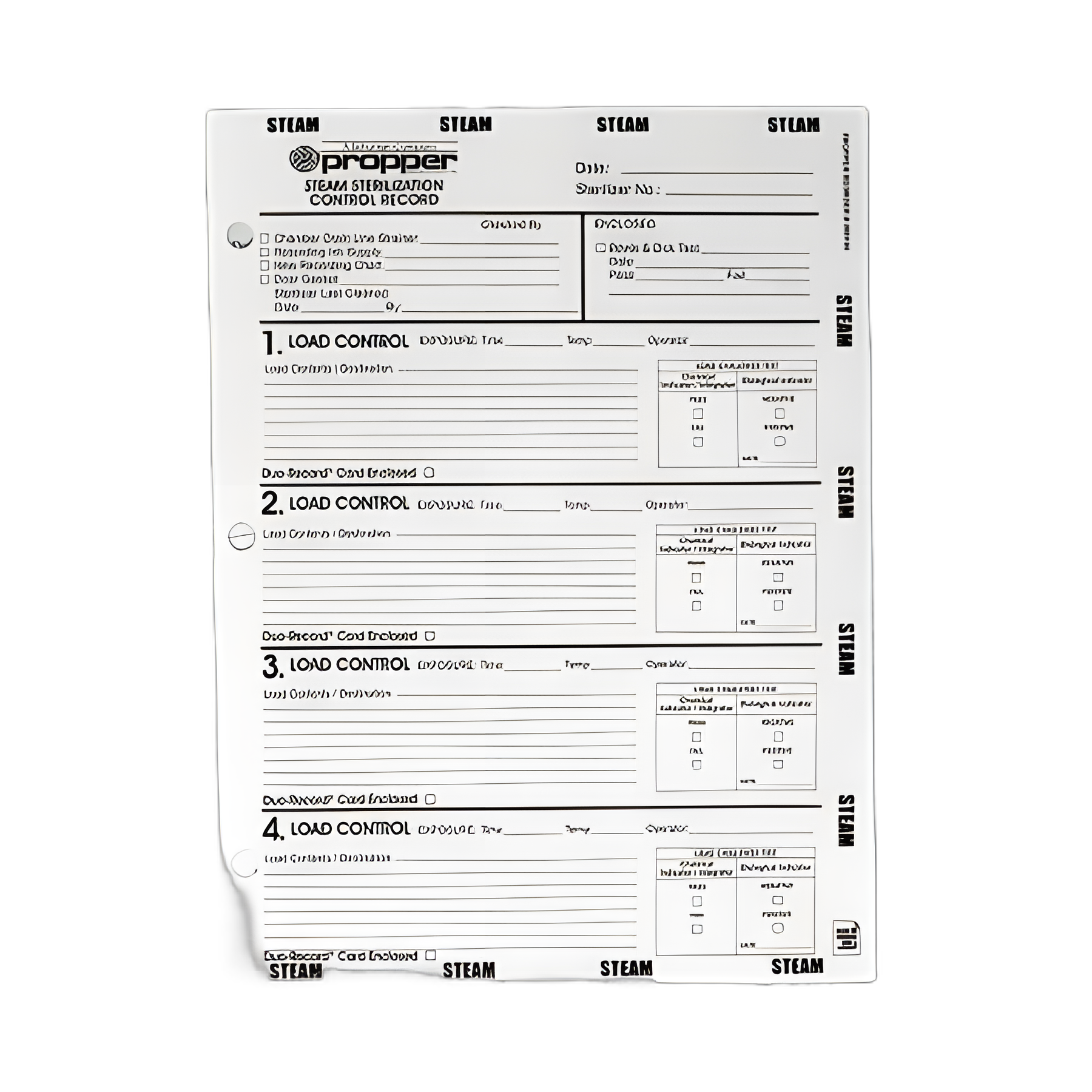 Propper Sterilization Record Envelope for Steam Sterilization - Reusable and Binder-Compatible