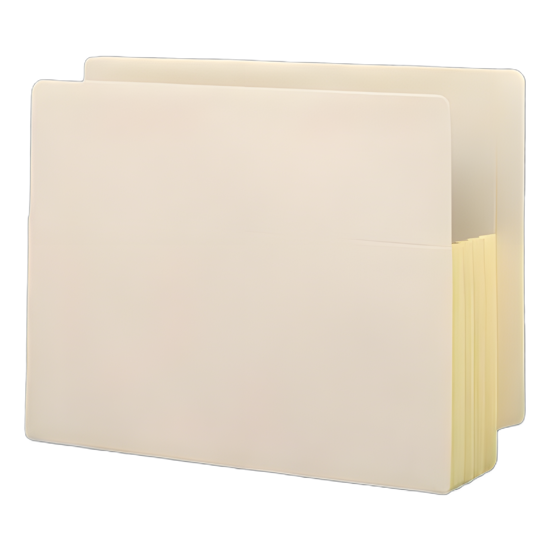 Manila End Tab File Pockets with Tyvek-Lined Gussets, 3.5" Expansion, Letter Size, Manila, 10/Box