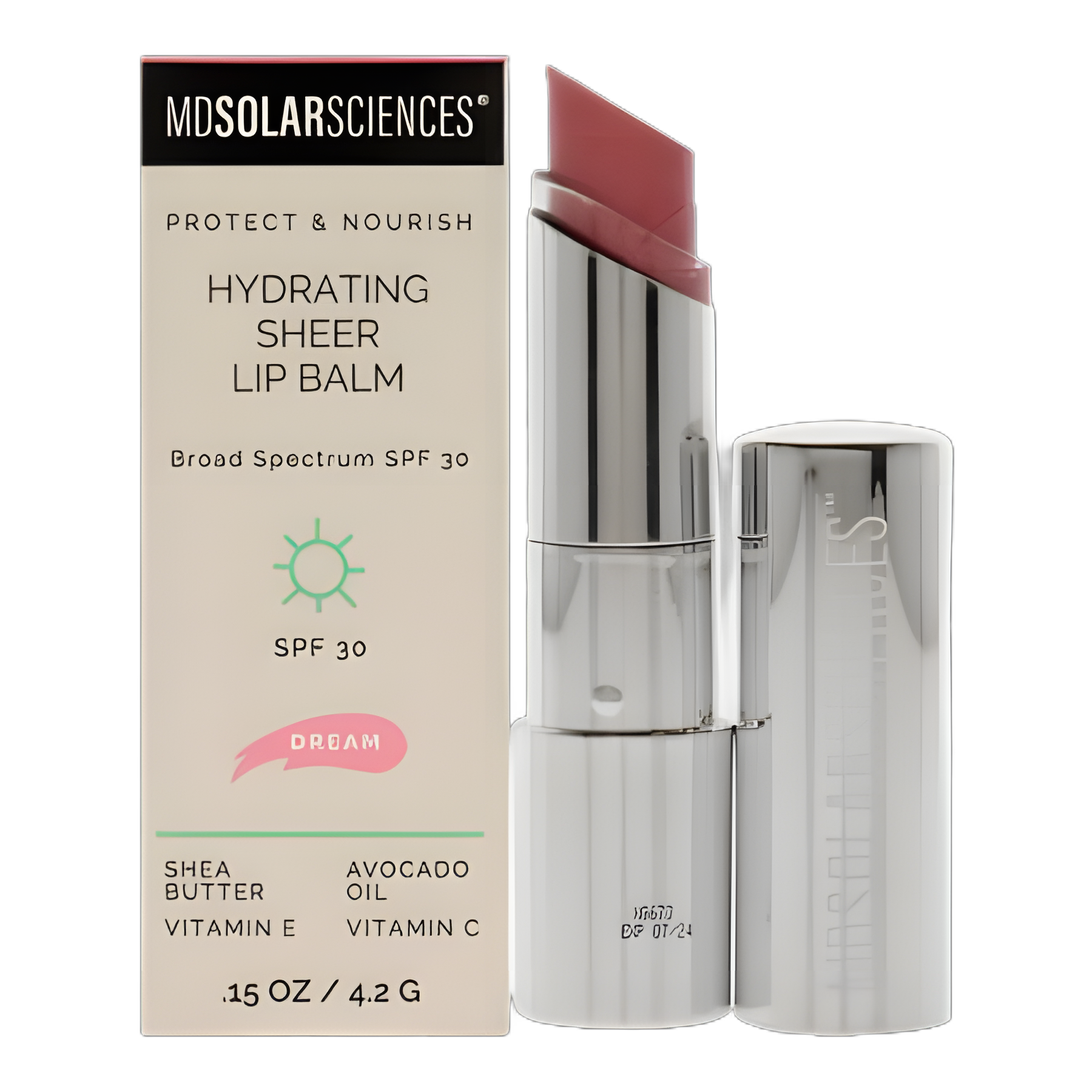 Tinted Lip Balm with Sunscreen MDSolarsciences™ Hydrating Sheer SPF 30 0.15 oz. Tube - 176001