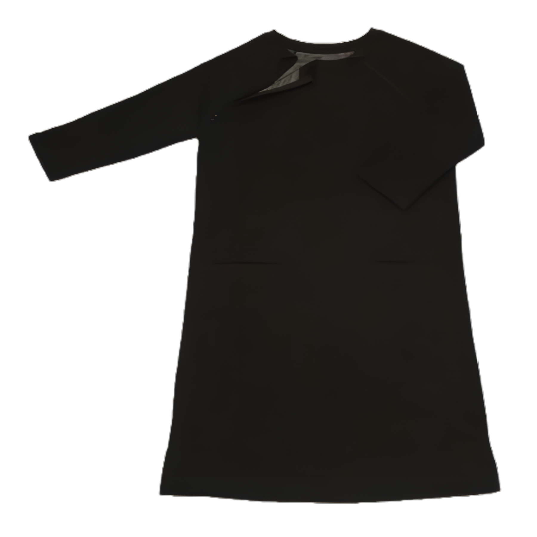 Narrative Apparel Medical Dress - 3/4 Raglan Sleeve, Dark Gray Heather, Small Size