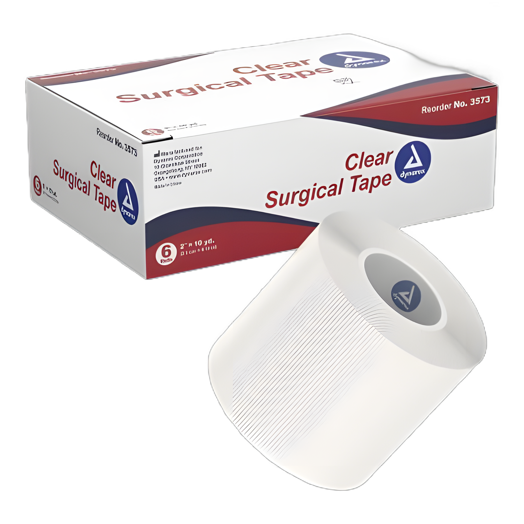 Medical Tape Dynarex® Transparent 2 Inch X 10 Yard Adhesive NonSterile