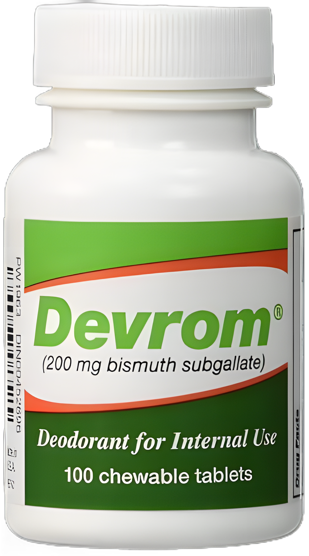 Internal Deodorant Devrom® 200 mg Strength Chewable Tablet 100 per Bottle