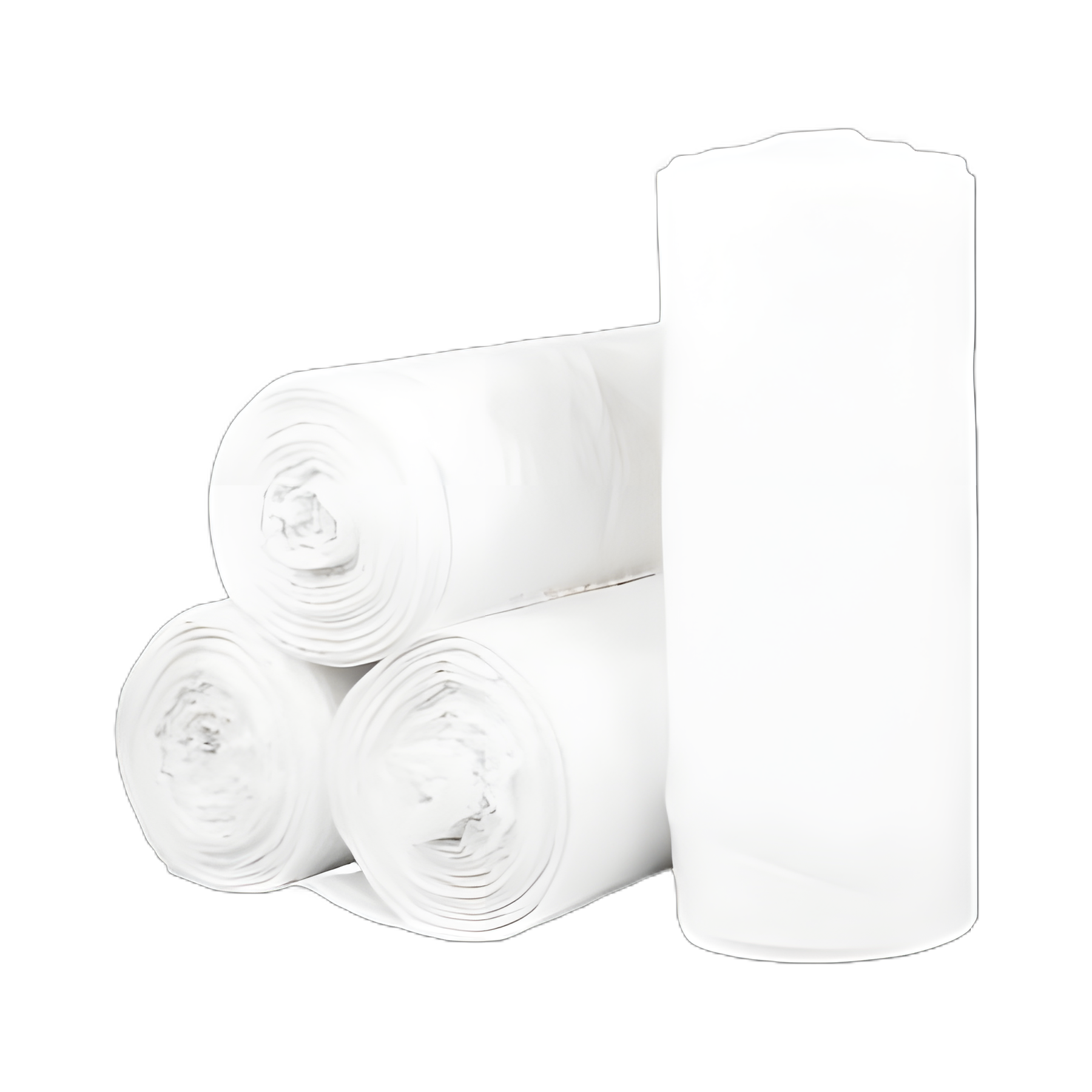 McKesson 33 Gallon White LLDPE Medical Trash Bags, 0.70 mil, 30 X 39 Inch, Star Seal Bottom, Coreless Roll - 150/Case