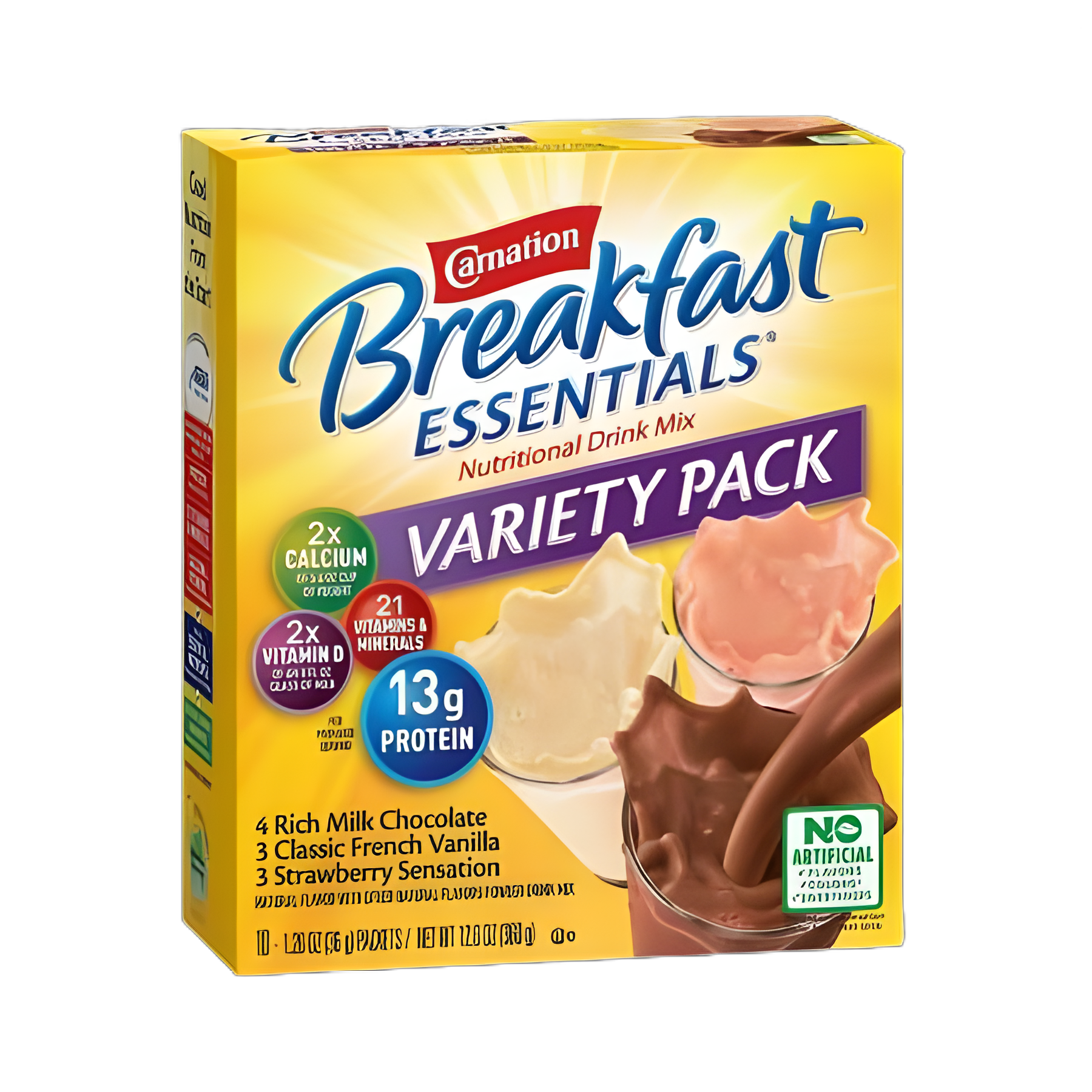 Carnation Breakfast Essentials® Nutritional Drink Mix - Rich Milk Chocolate, Classic French Vanilla, Strawberry Sensation