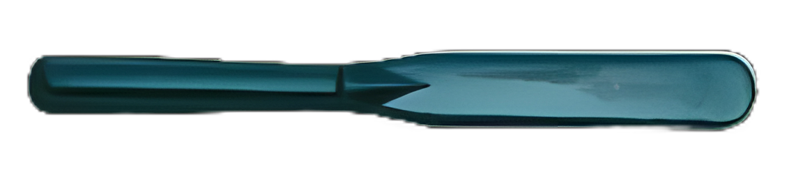Spatula Wide Blade 0.75 X 4 Inch Blade X 7.5 Inch Length Hard Rubber