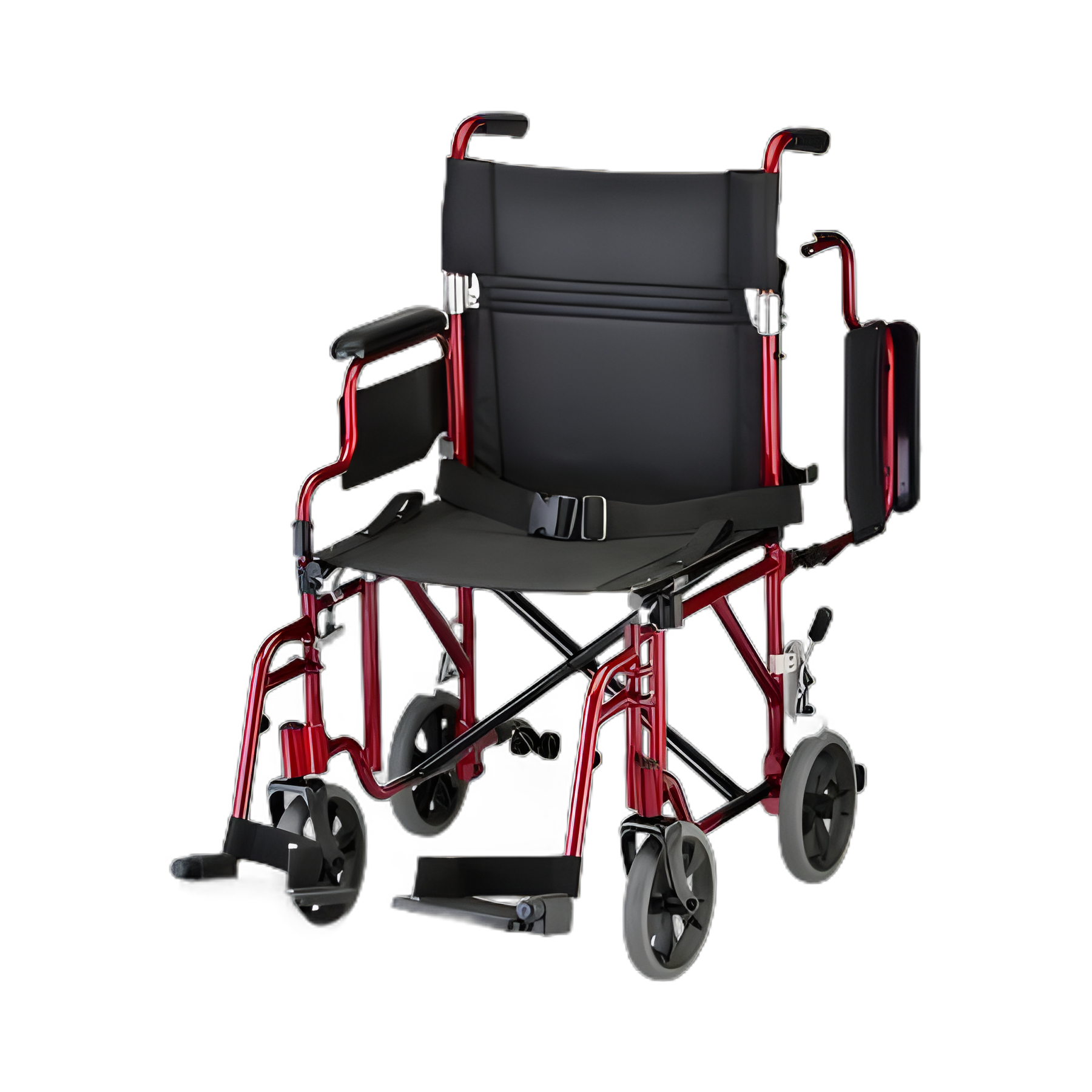 Transport Chair 18-1/2 Inch Seat Width Desk Length Arm Swing-Away Footrest Aluminum Frame - 349R