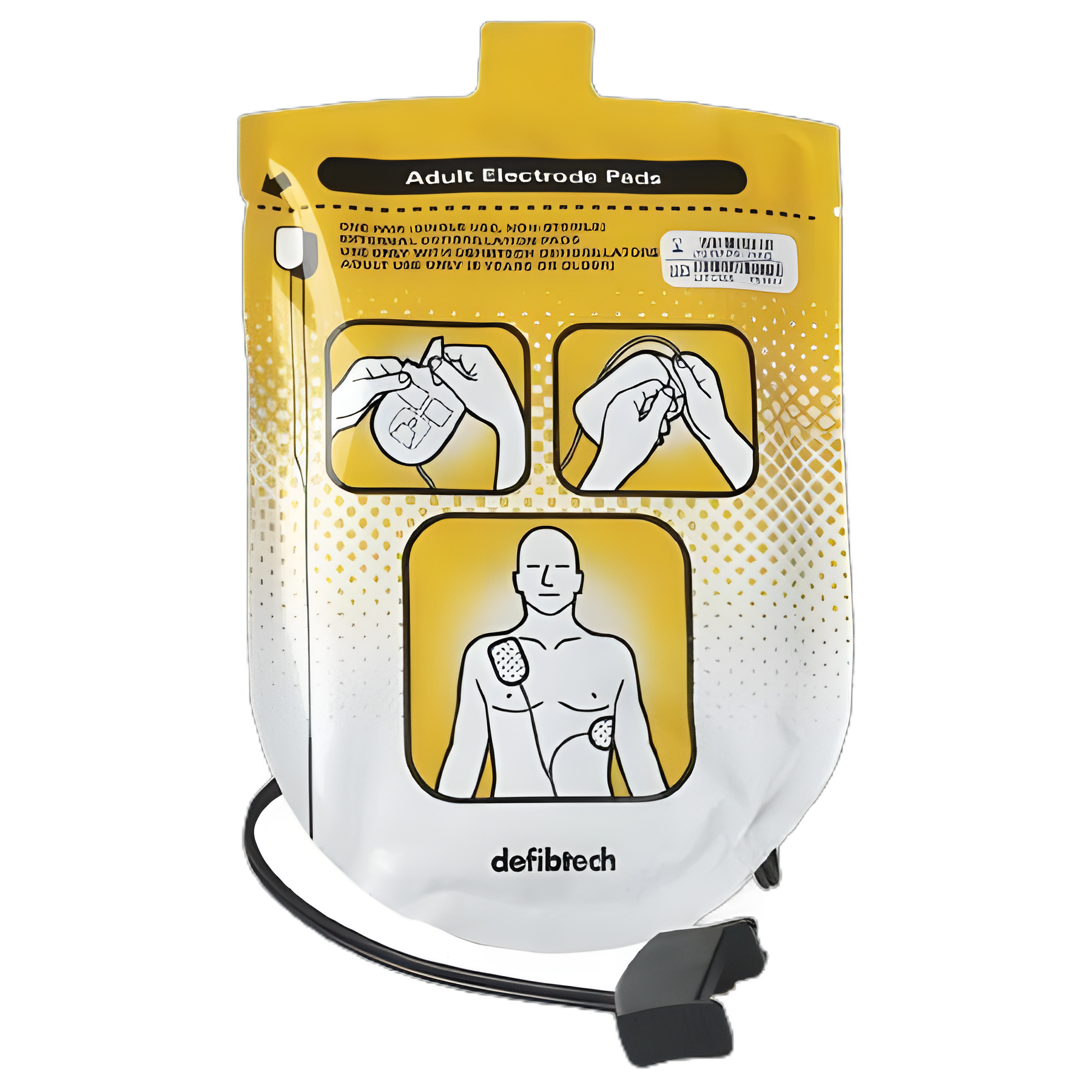 Defibrillator Electrode Pad for Adults - 38N661 | Compatible with AED 38N654