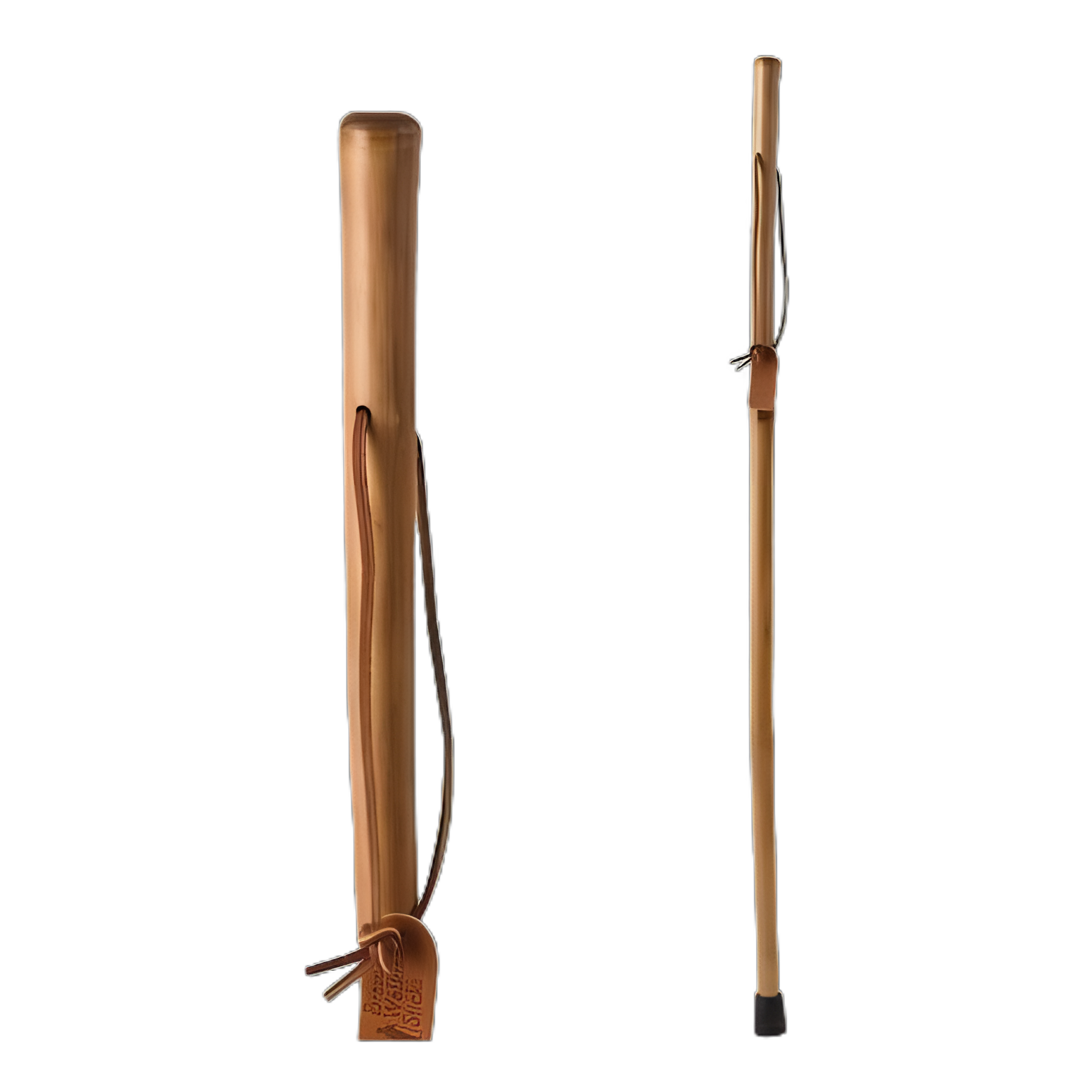 Walking Stick Brazos™ Free Form Wood 55 Inch Height Red Bamboo