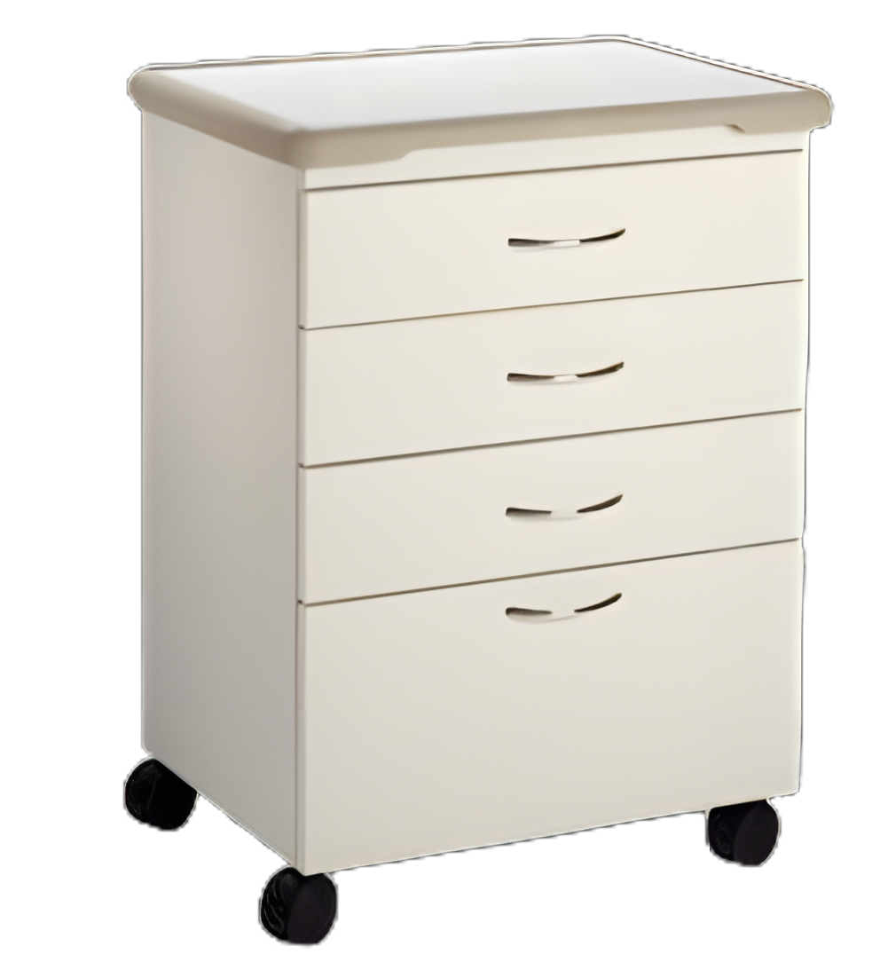 Midmark M4 Series Treatment Cabinet - Floor Standing/Mobile, 4 Drawers