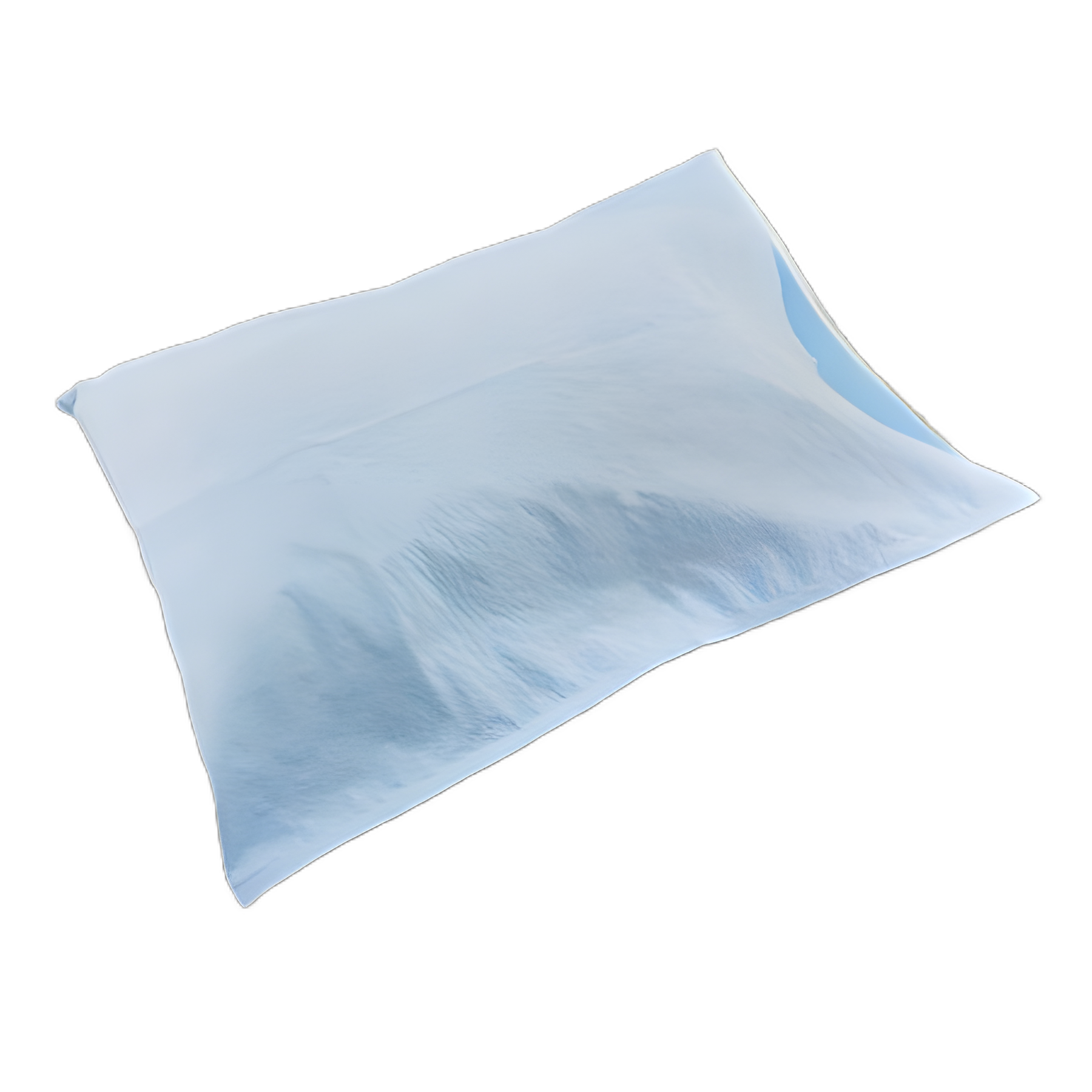 McKesson Standard Blue Disposable Pillowcase 21x30 Inch - Tissue/Poly