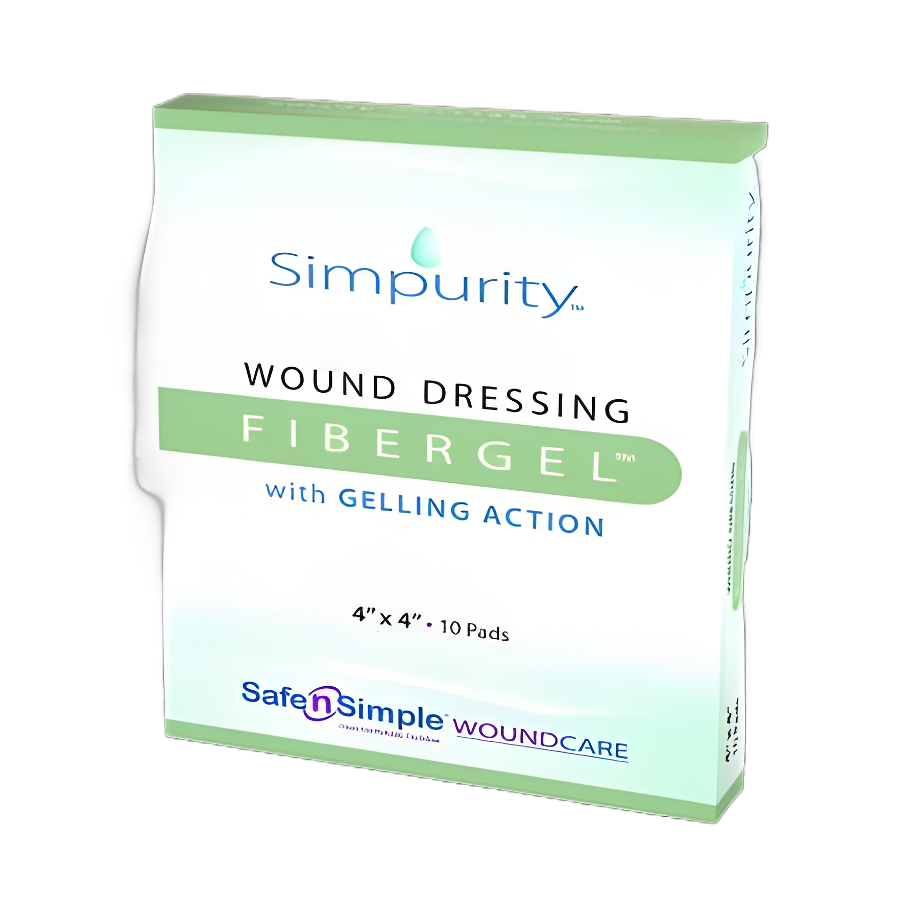 FiberGel™ Hydrogel Wound Dressing Sheet 4x4 Inch - Sterile for Moist Wound Healing