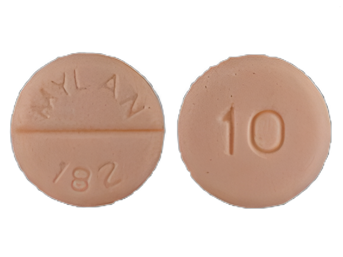 Propranolol HCl 10 mg Tablets - Mylan Pharmaceuticals - 1,000 Count Bottle