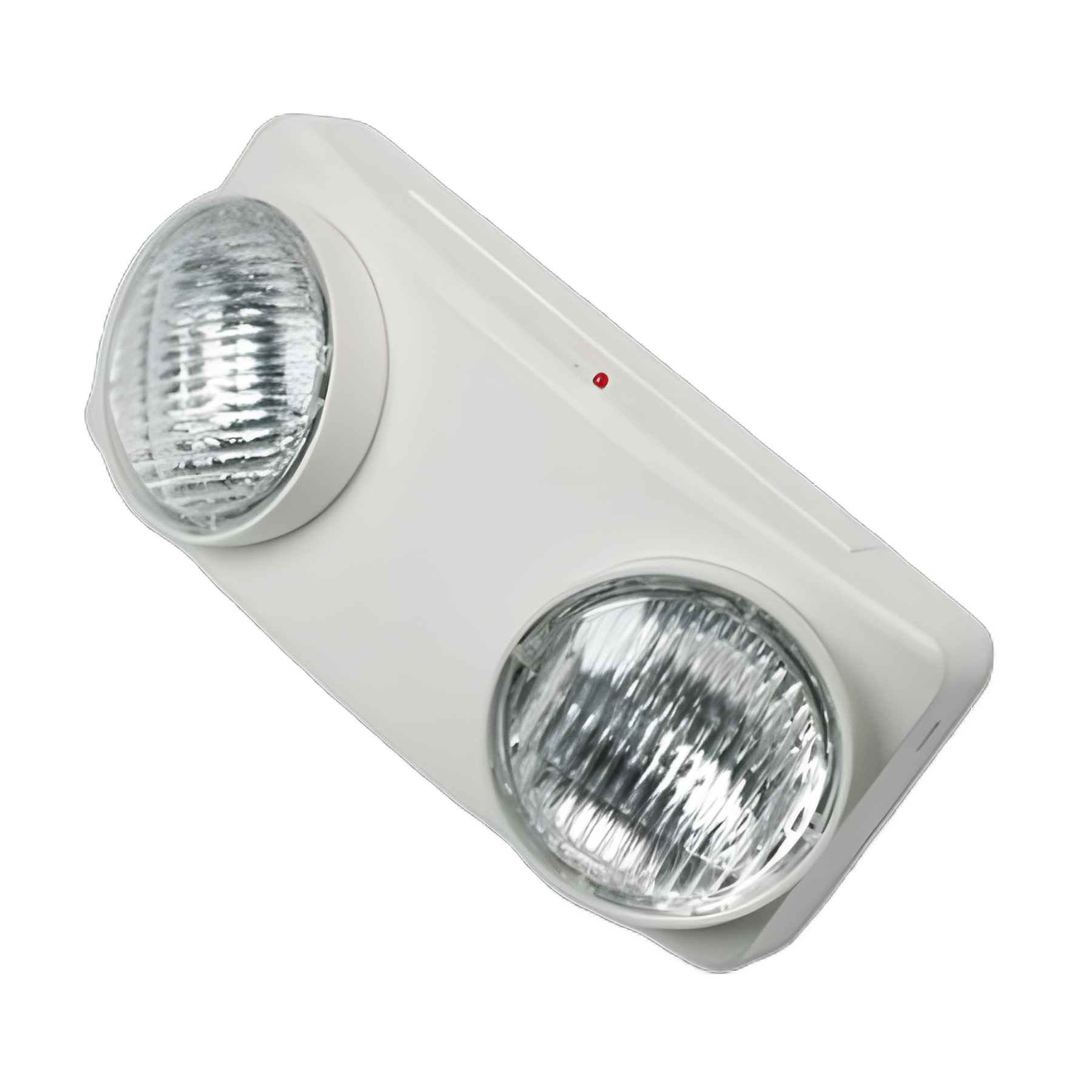 Swivel Head Twin Beam Emergency Lighting Unit, 12.75w x 4d x 5.5"h, White