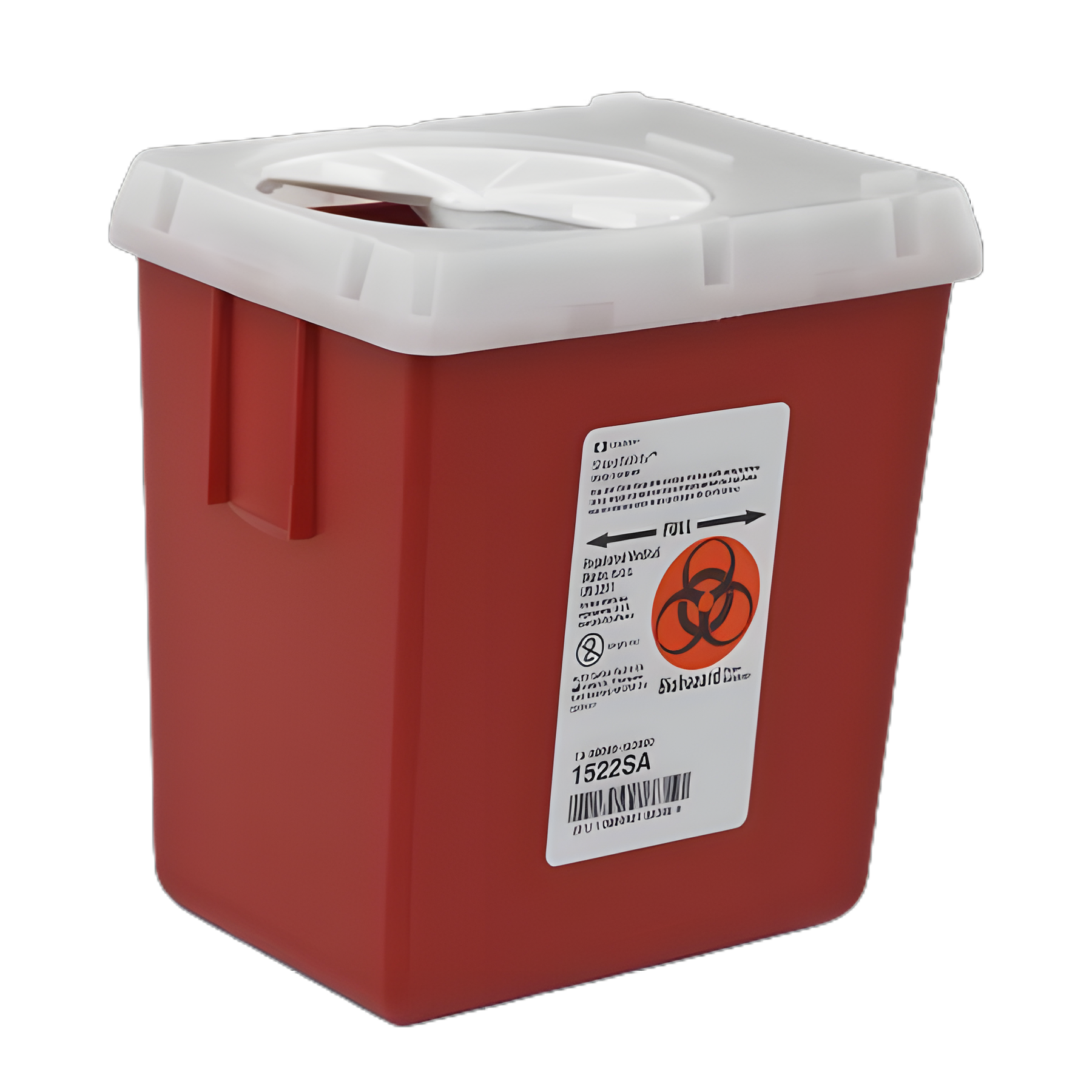Sharps Container AutoDrop™ Red Base 7-1/4 H X 6-1/2 W X 4-1/2 D Inch Vertical Entry 0.55 Gallon