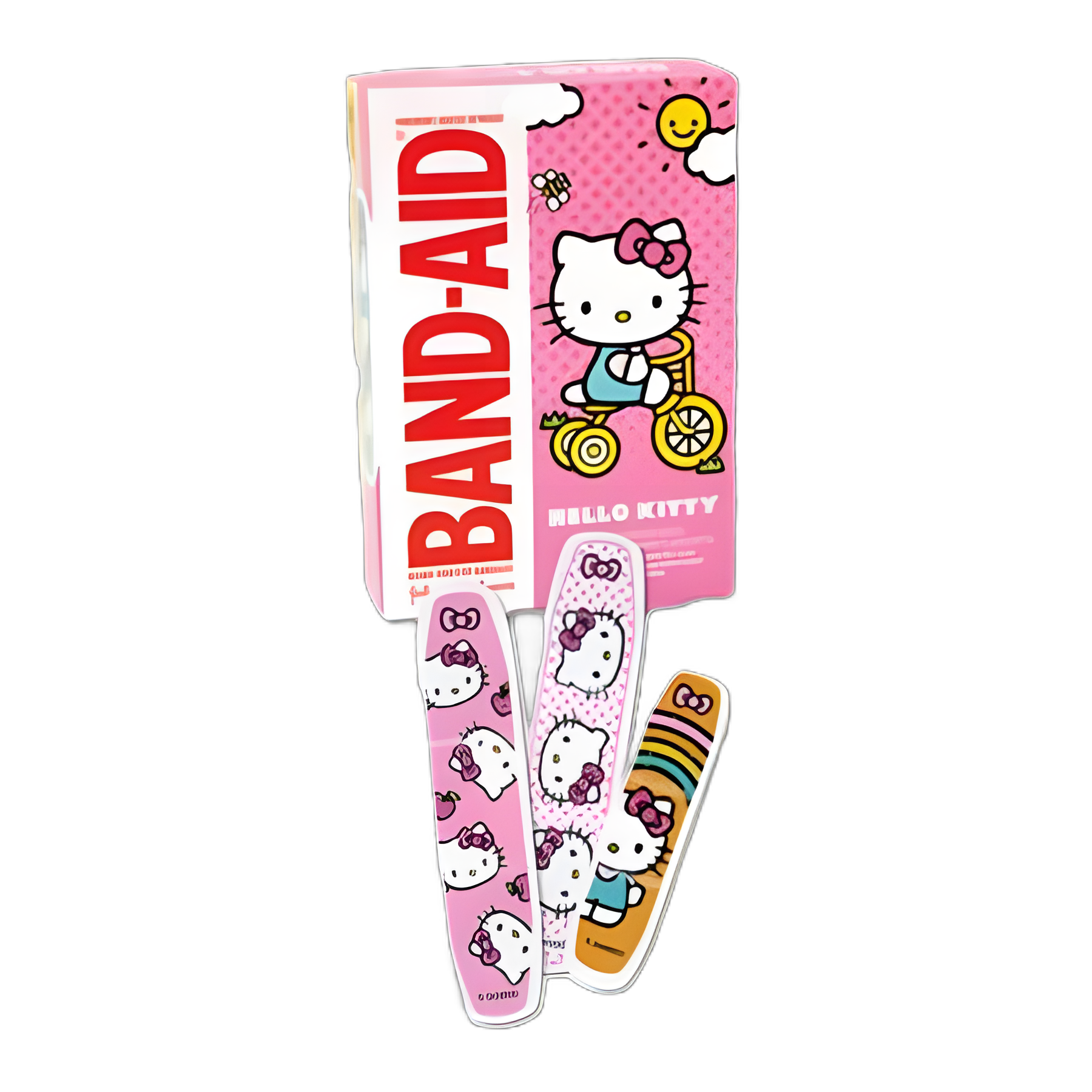 Adhesive Strip Band-Aid® 3/4 X 3 Inch / 5/8 X 2-1/4 Inch Plastic Rectangle Kid Design (Hello Kitty) Sterile