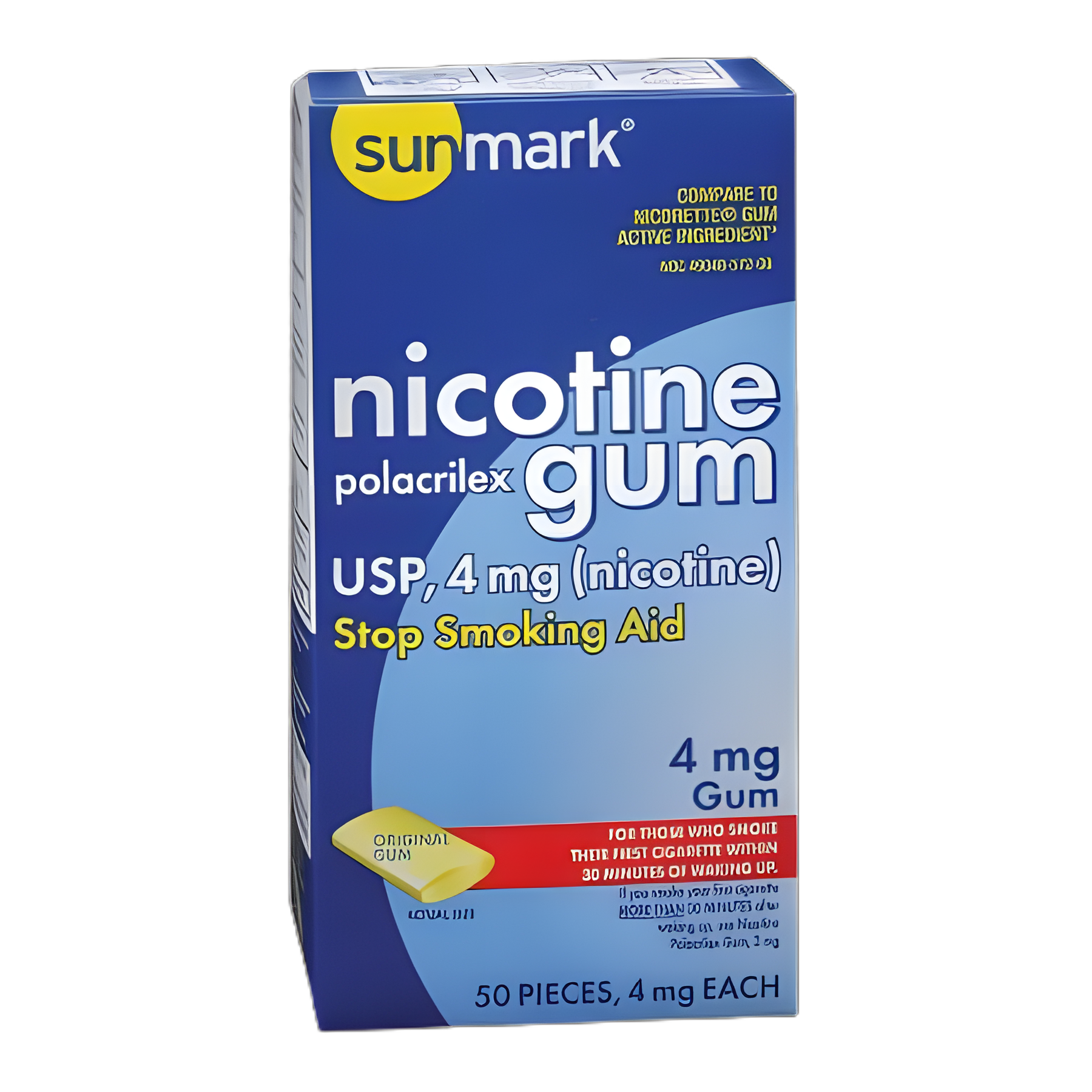 Stop Smoking Aid sunmark® 4 mg Strength Gum - 49348057208
