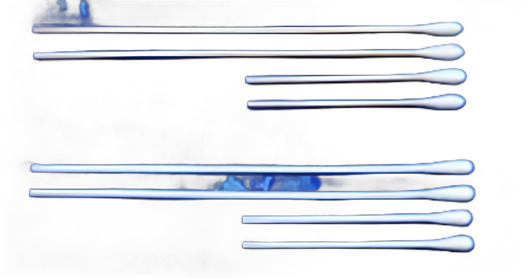 Swabstick Cotton Tip Plastic Shaft 6 Inch Sterile 2 per Pack