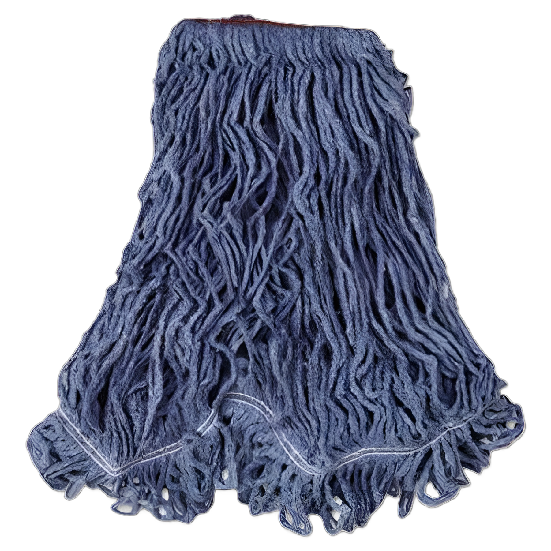 Super Stitch Blend Mop Head, Large, Cotton/Synthetic, Blue, 6/Carton