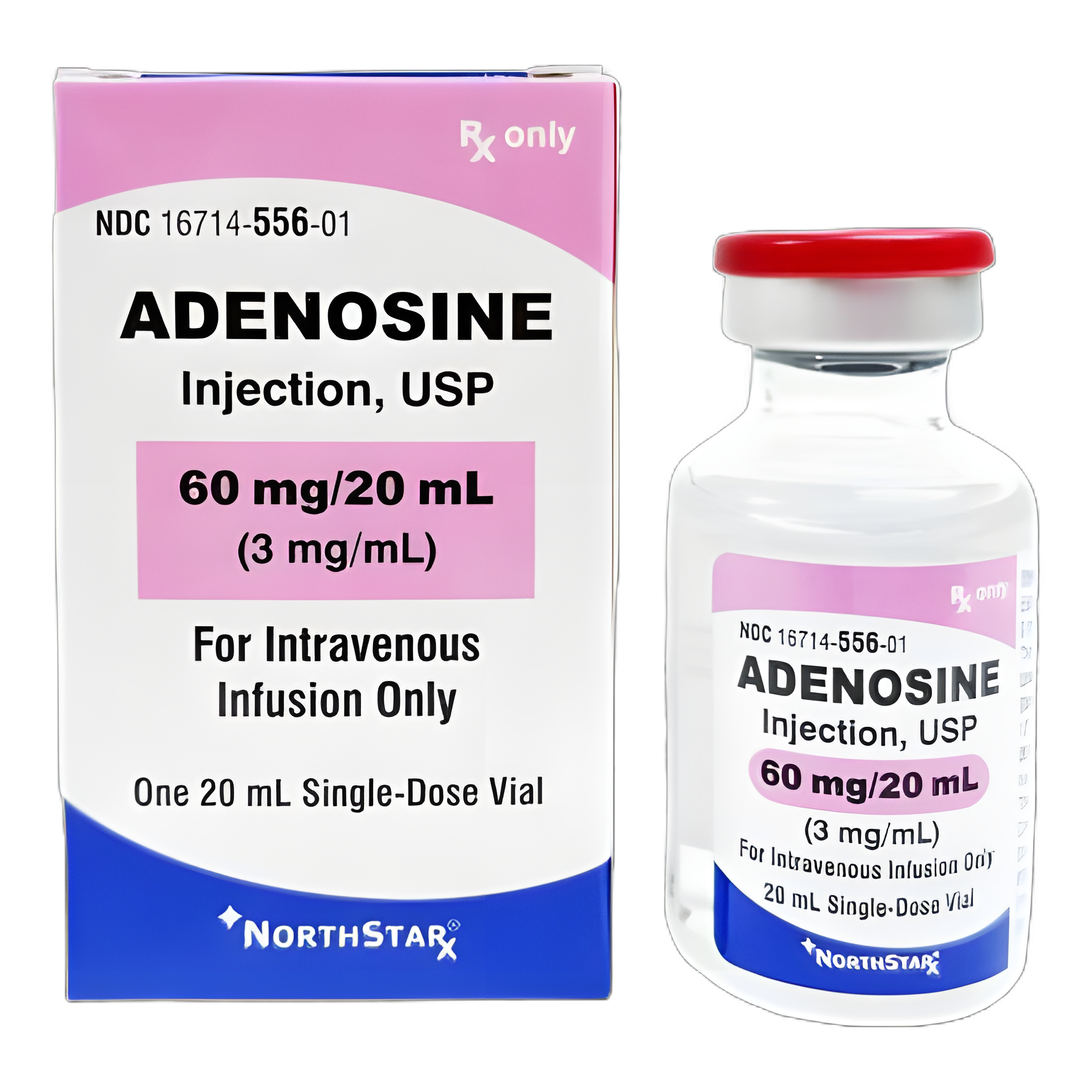 Adenosine, Preservative Free 3 mg / mL Injection Single-Dose Vial 20 mL