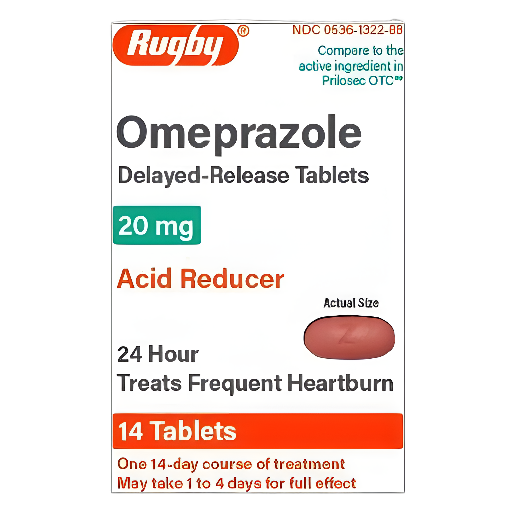 Omeprazole 20 mg Tablets - 14 Count | Major Pharmaceuticals