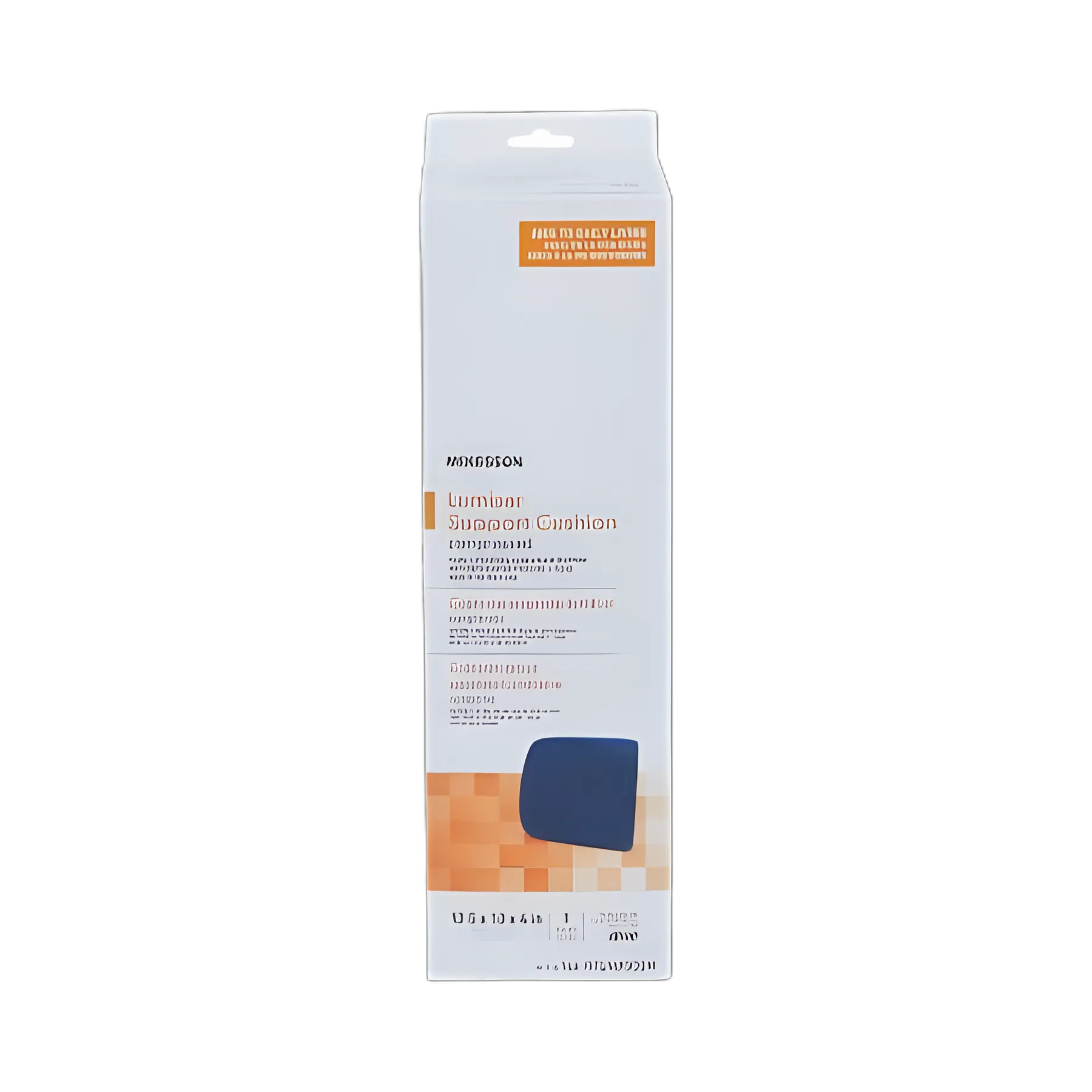 McKesson Lumbar Support Seat Cushion - Ergonomic Foam Design for Back Pain Relief
