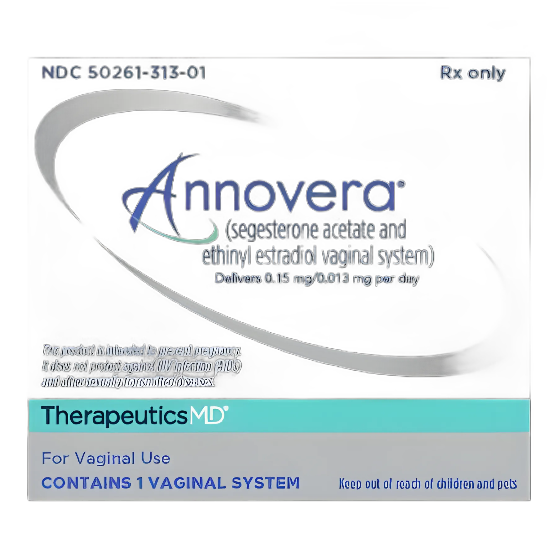 ANNOVERA® Segesterone Acetate / Ethinyl Estradiol 0.15 mg - 0.013 mg Ring Pouch 1 Ring