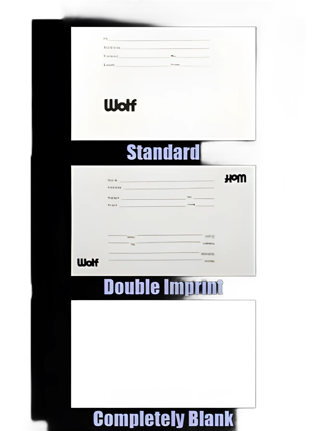 ID Card Personalized Double Imprint 3 X 5 Inch
