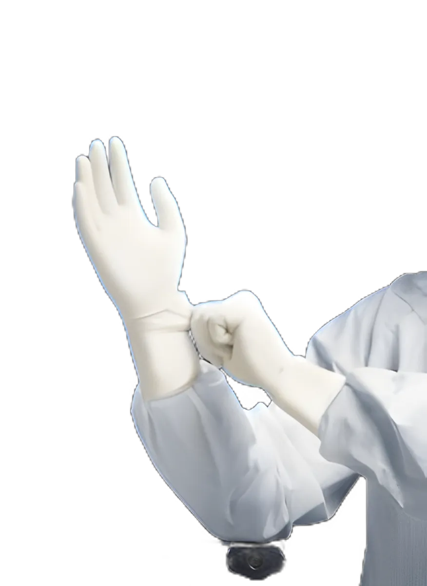 Cleanroom Glove Kimtech Pure® G3 Size 8 Nitrile White 12 Inch Beaded Cuff Sterile Pair
