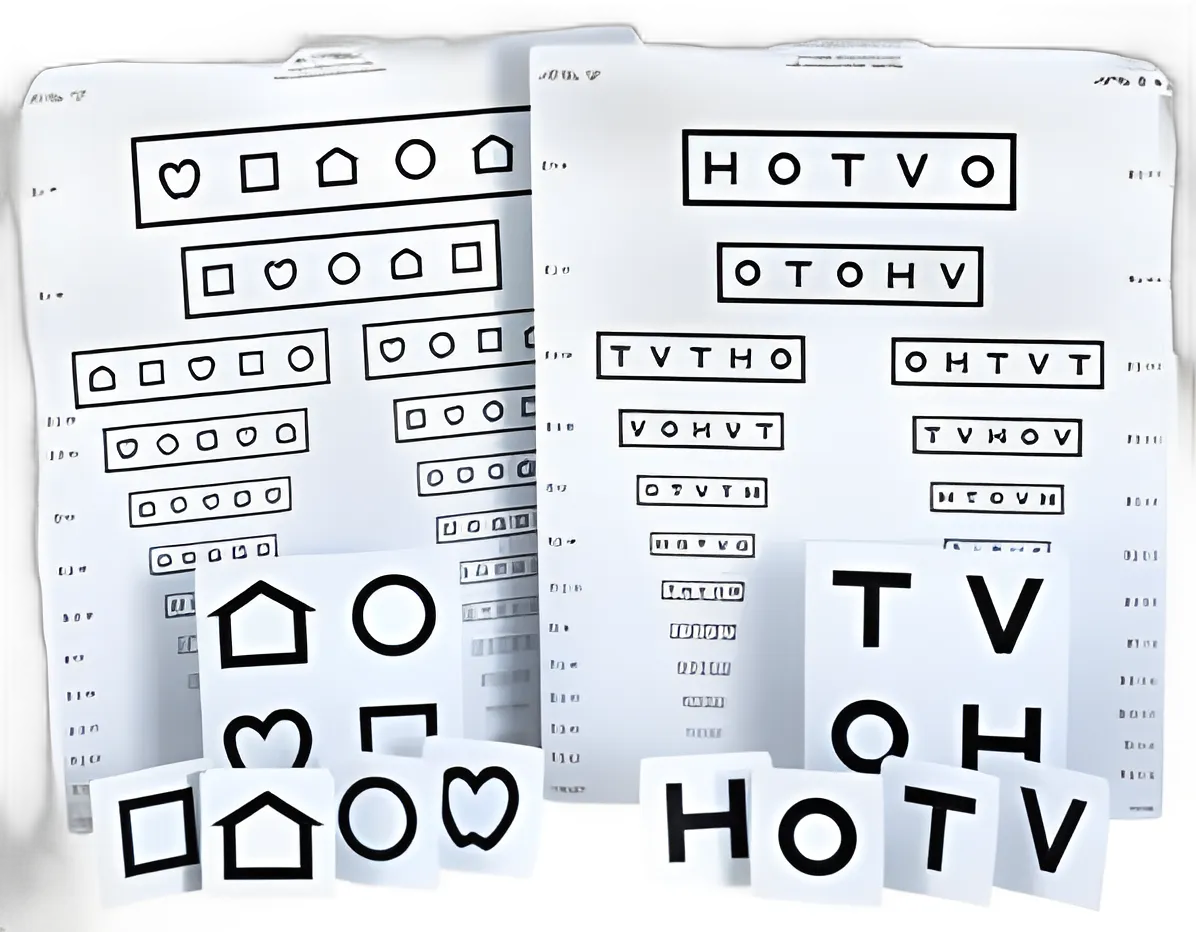 Preschool Eye Test Chart Lea Symbols® 10 Foot Distance Acuity Test - 257500