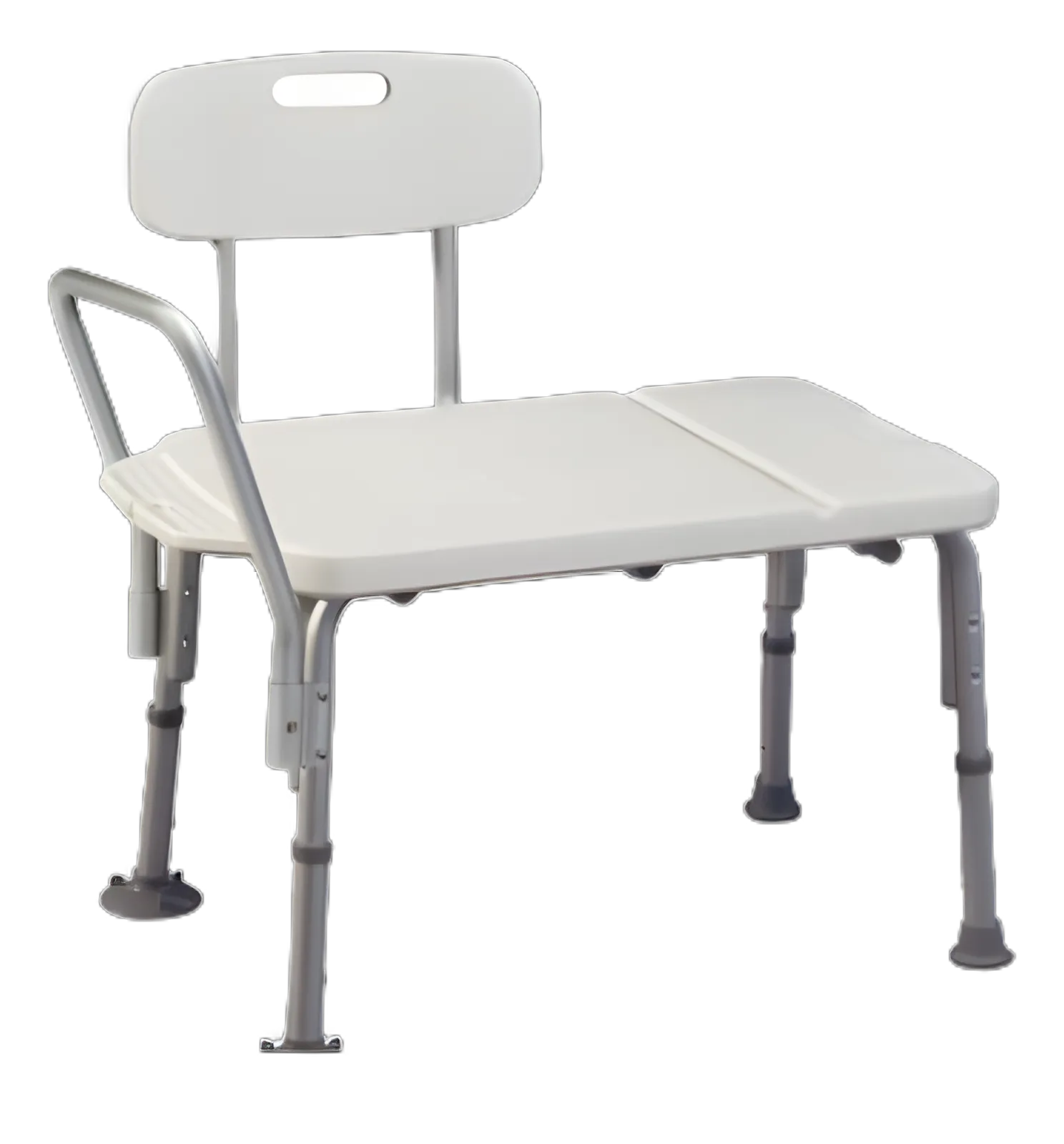Lumex® Imperial Collection Bath Transfer Bench Reversible Arm 17-1/2 to 21-1/2 Inch Seat Height 400 lbs. Weight Capacity
